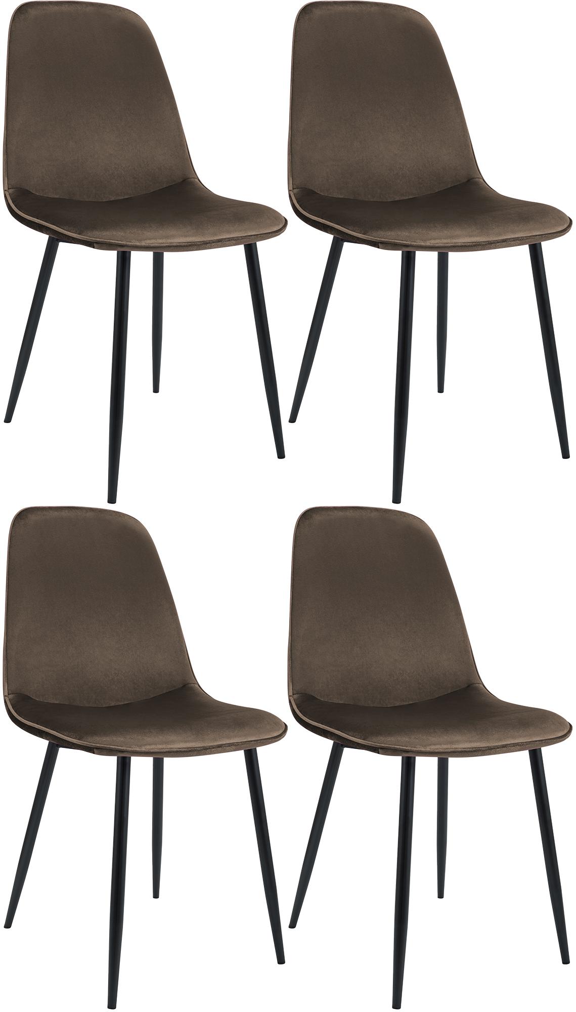 Ensemble de 4 chaises de salle à manger Maryam