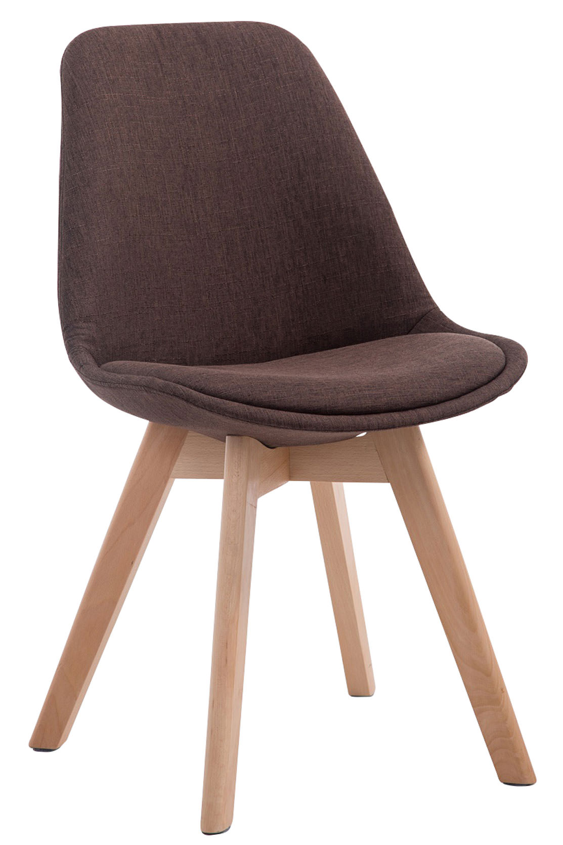 Lot de 4 chaises de salle à manger Borneo V2 en Tissu