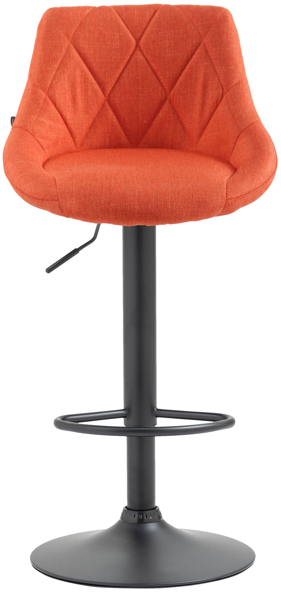 Tabouret de bar Lazio en Tissu Hauteur réglable siège pivotant