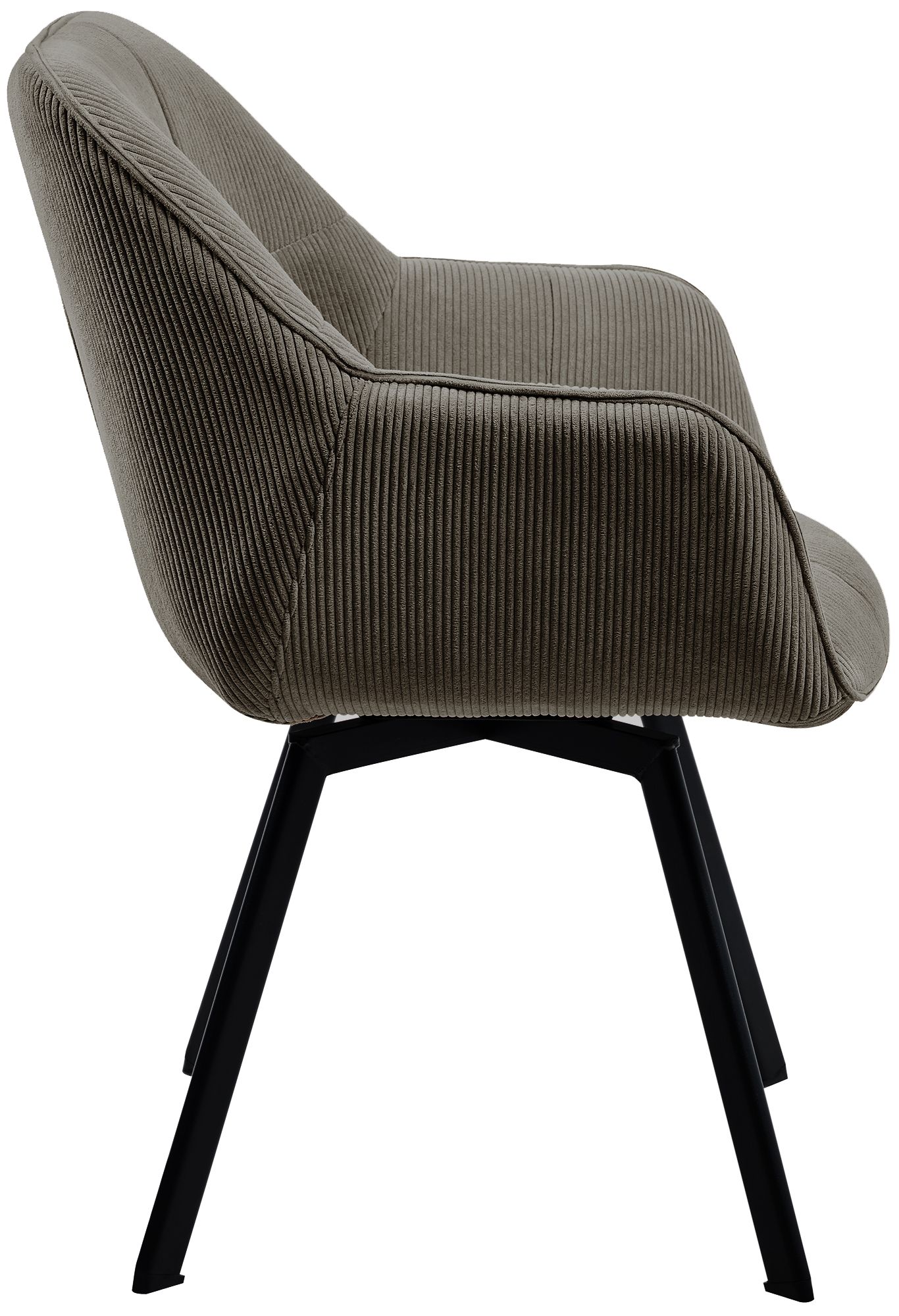 Lot de 2 chaises de salle à manger Jordi Cord