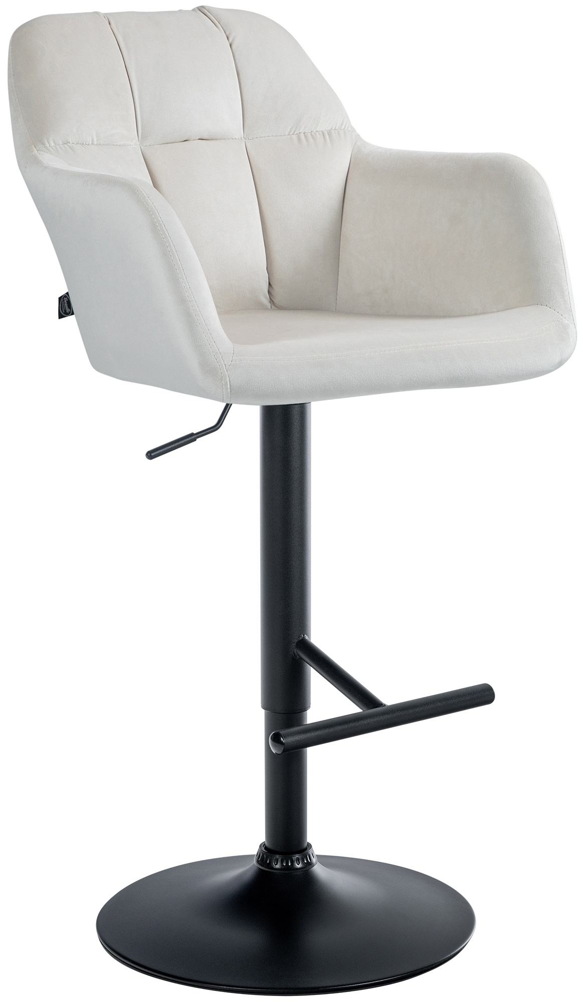 Tabouret de bar Natoma velours