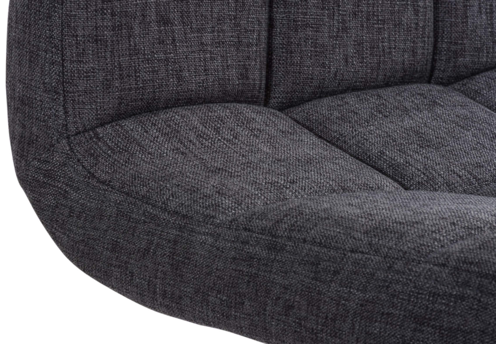 Lot de 2 Tabourets de bar Peru en Tissu Piètement Métal Pivotant et Ajustable
