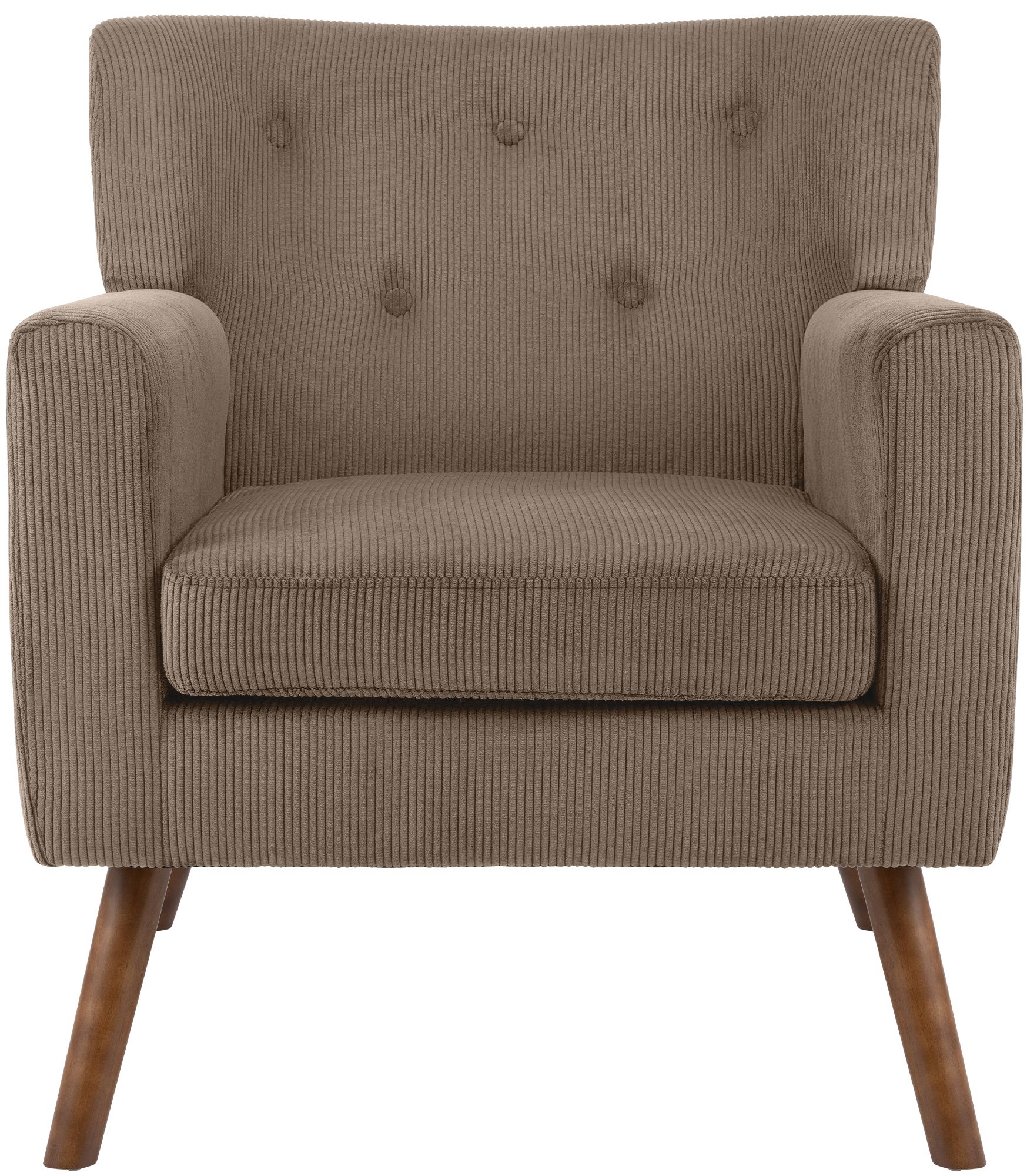 Fauteuil Kioni en velours cotele