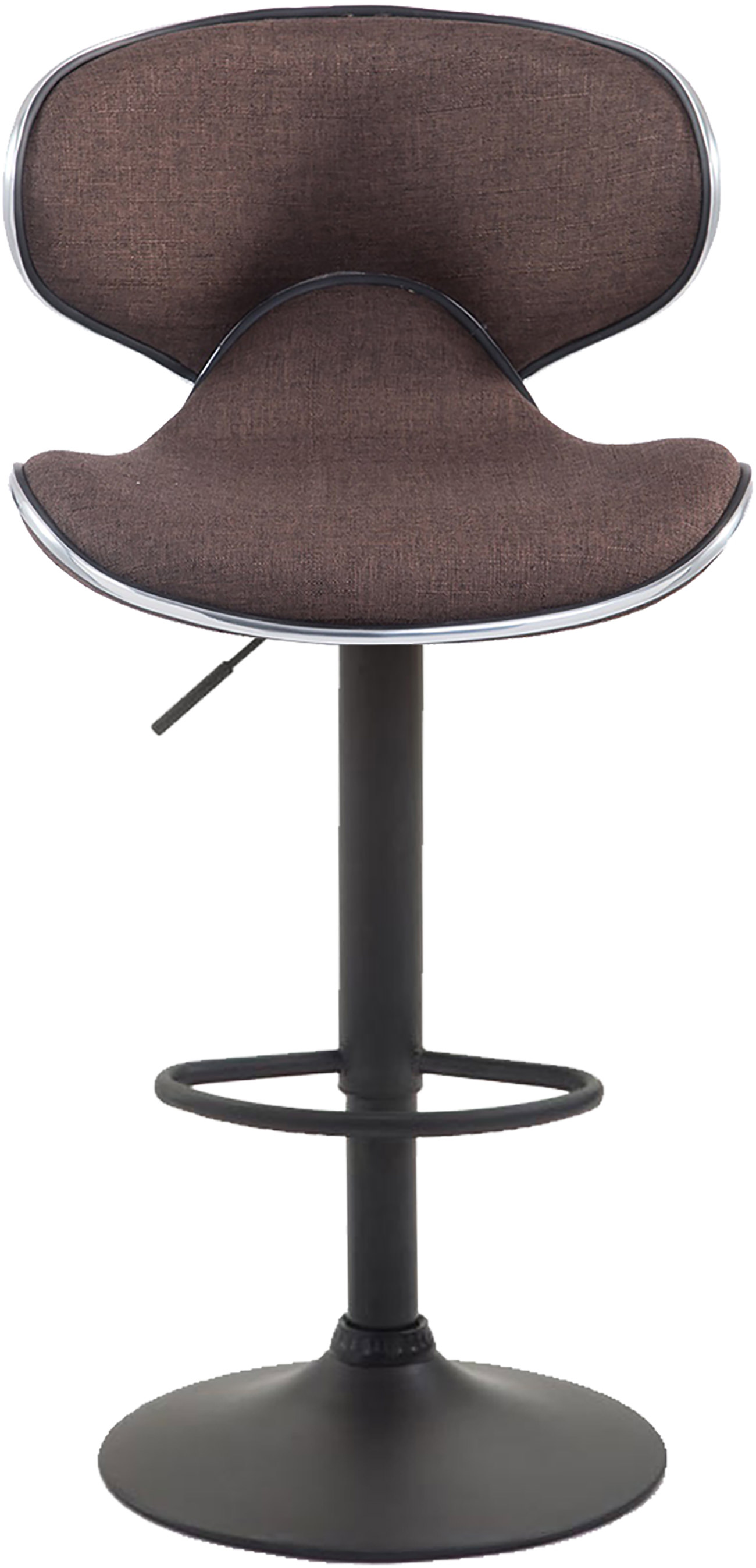 Tabouret de bar Las Vegas V2 en tissu avec pied en métal