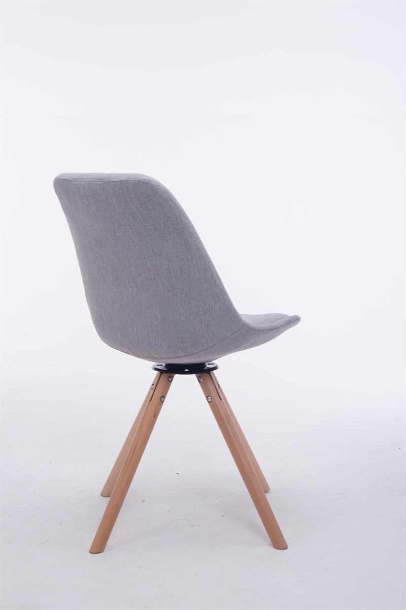 Chaise de salle à manger Troyes Pivotante Tissu Pieds Rond