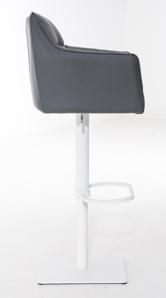 Lot de 2 tabourets de bar Damaso en similicuir