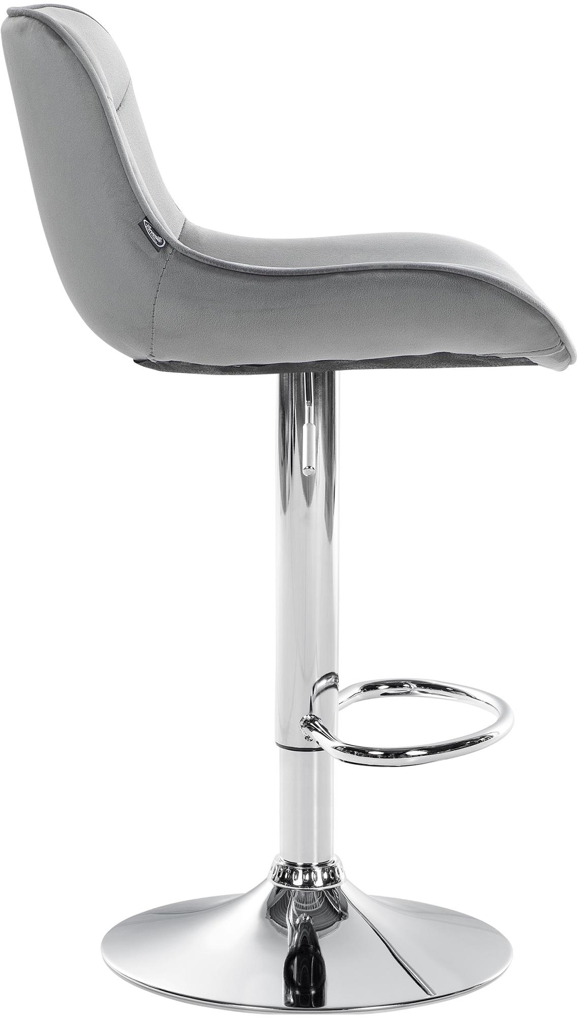 Tabouret de bar Vonore velours