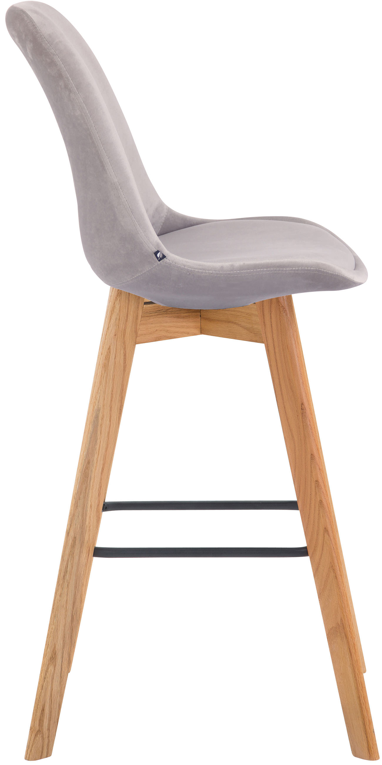 Tabouret de bar Metz en velours
