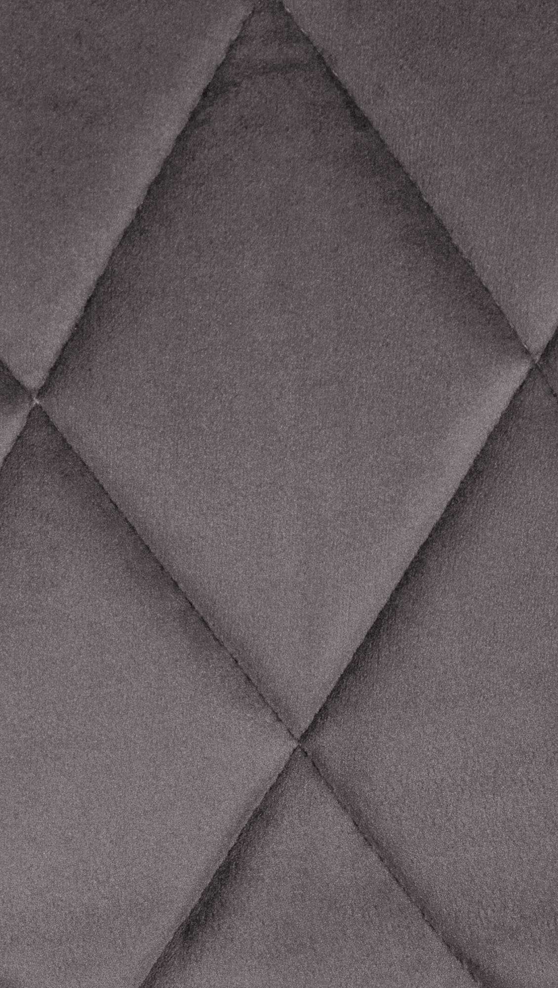 Tabouret de bar Lazio en velours avec pied en métal