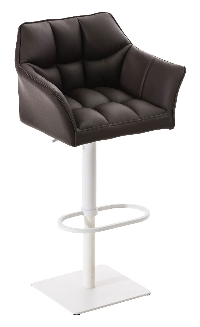 Lot de 2 tabourets de bar Damaso en similicuir