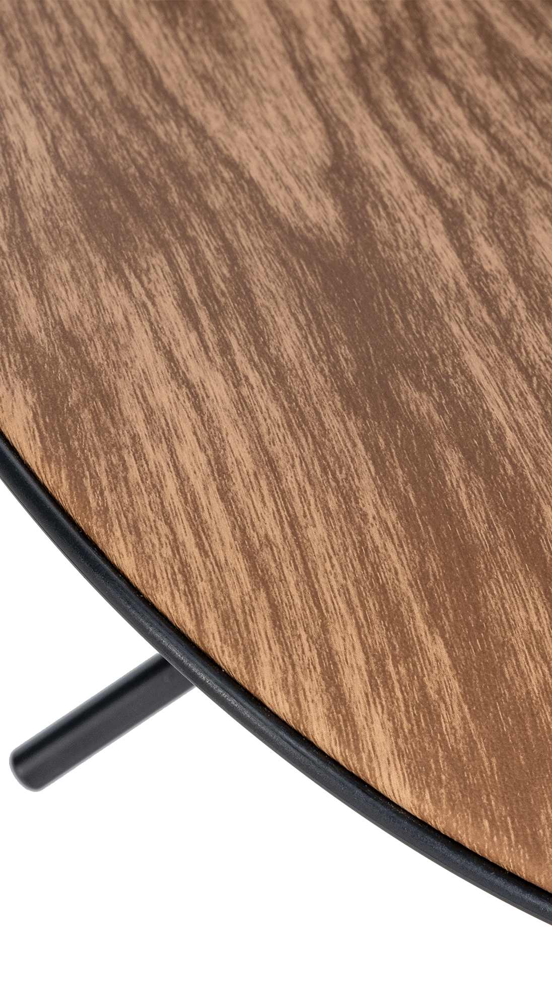 Tabouret de bar Alisson en similicuir avec pied trompette