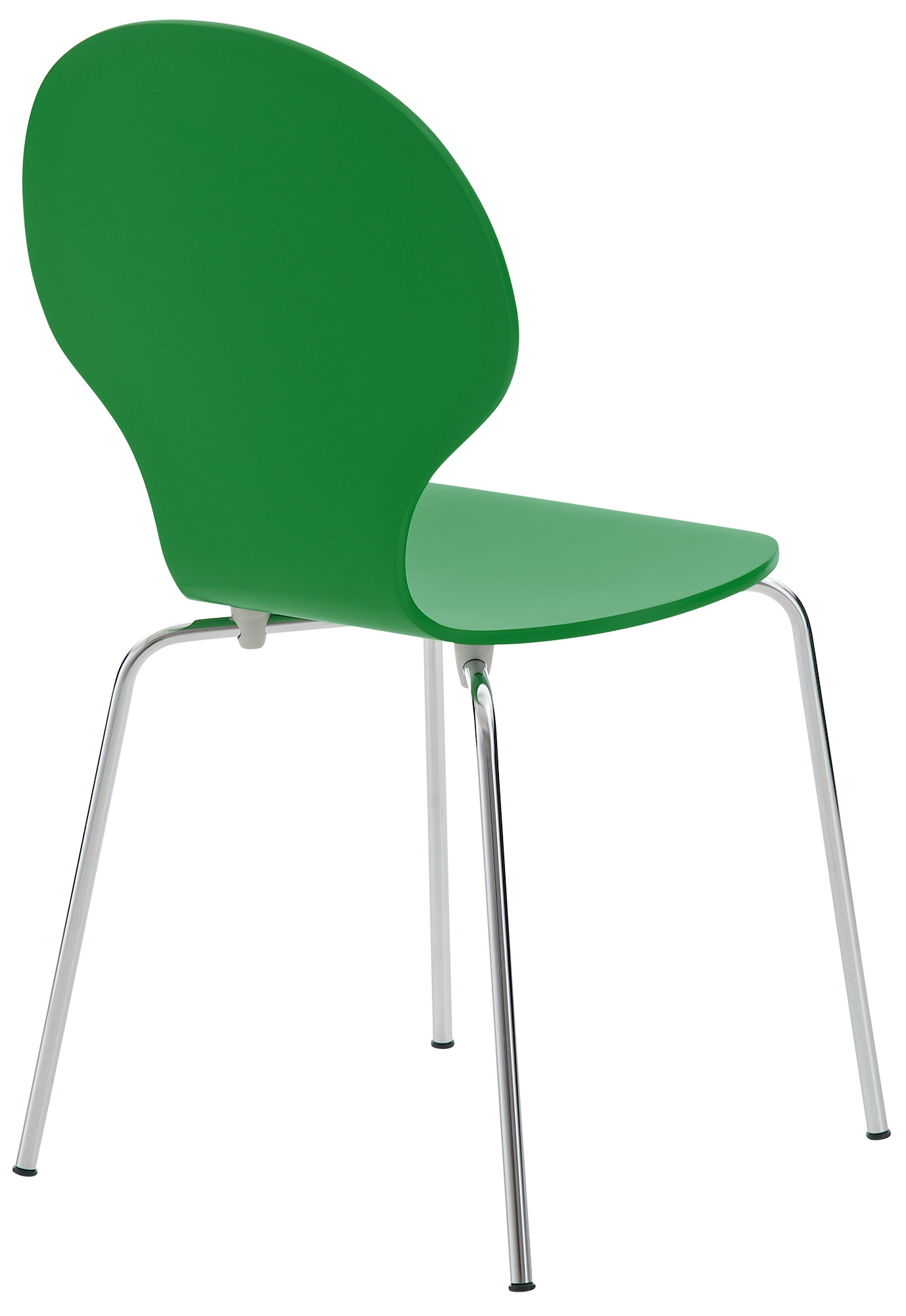 Lot de 4 chaises empilables en bois Diego