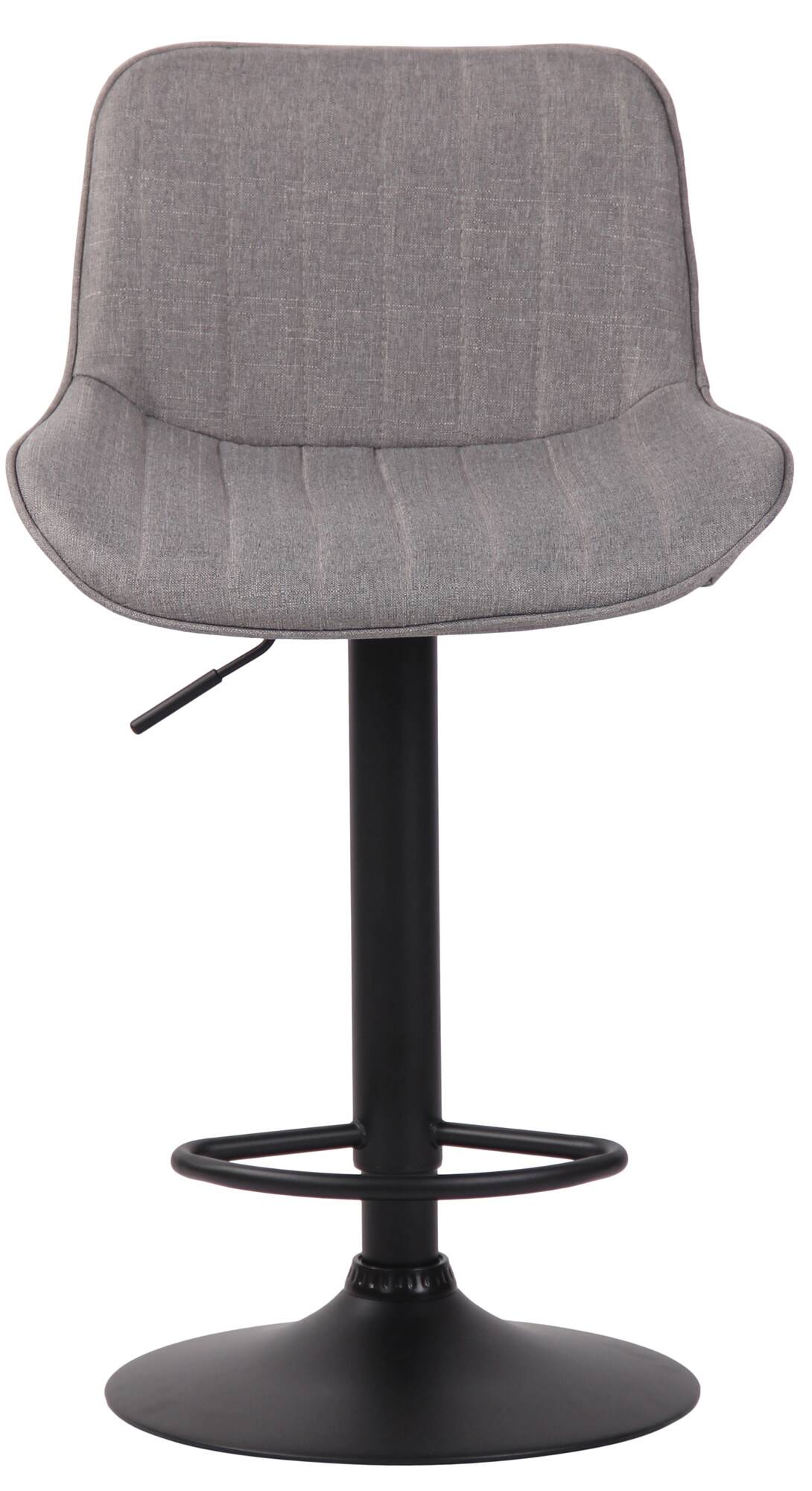 Lot de 2 Tabourets de bar Lentini en Tissu Pied trompette en Métal