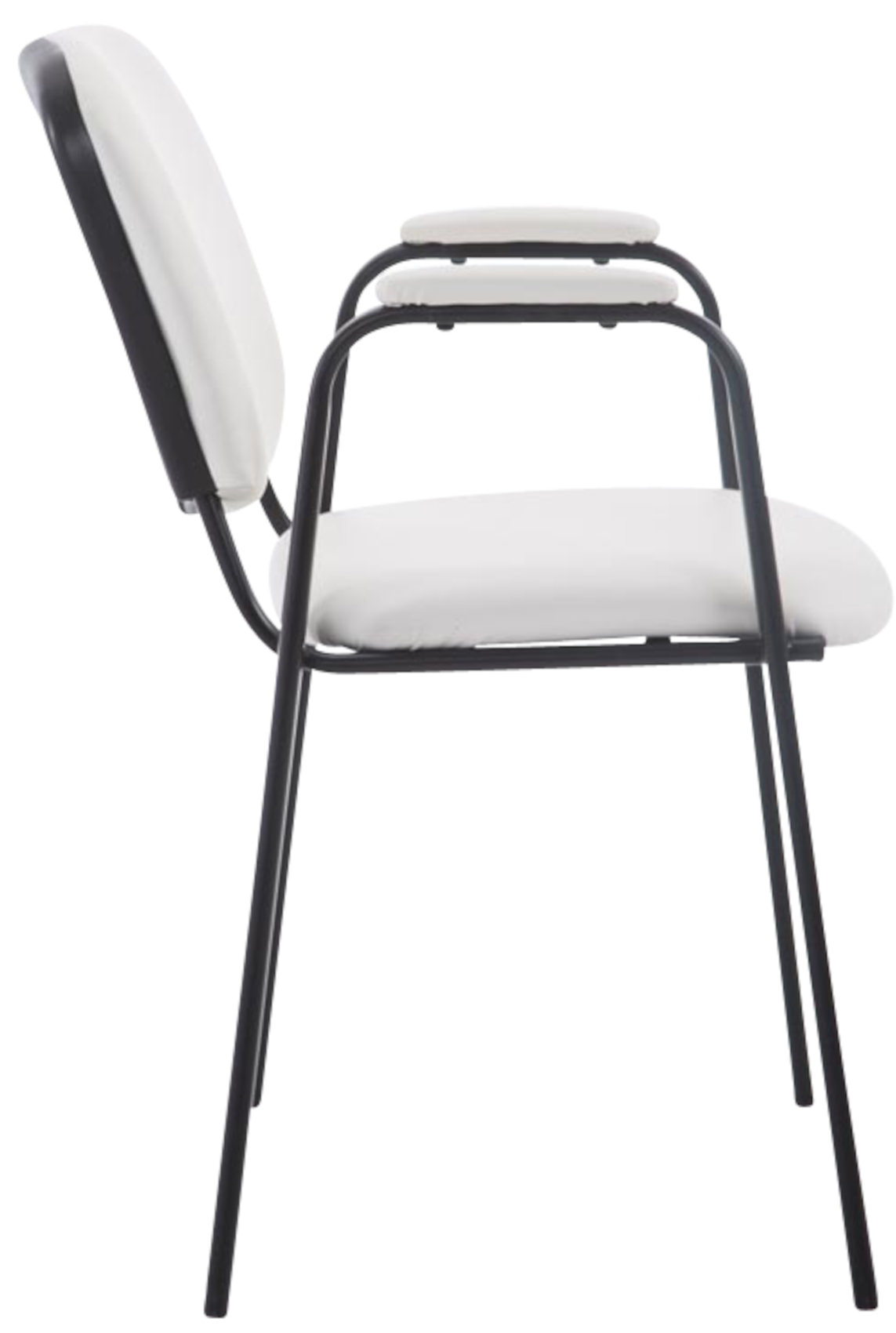 Lot de 4 chaises empilables Ken Pro en simili cuir