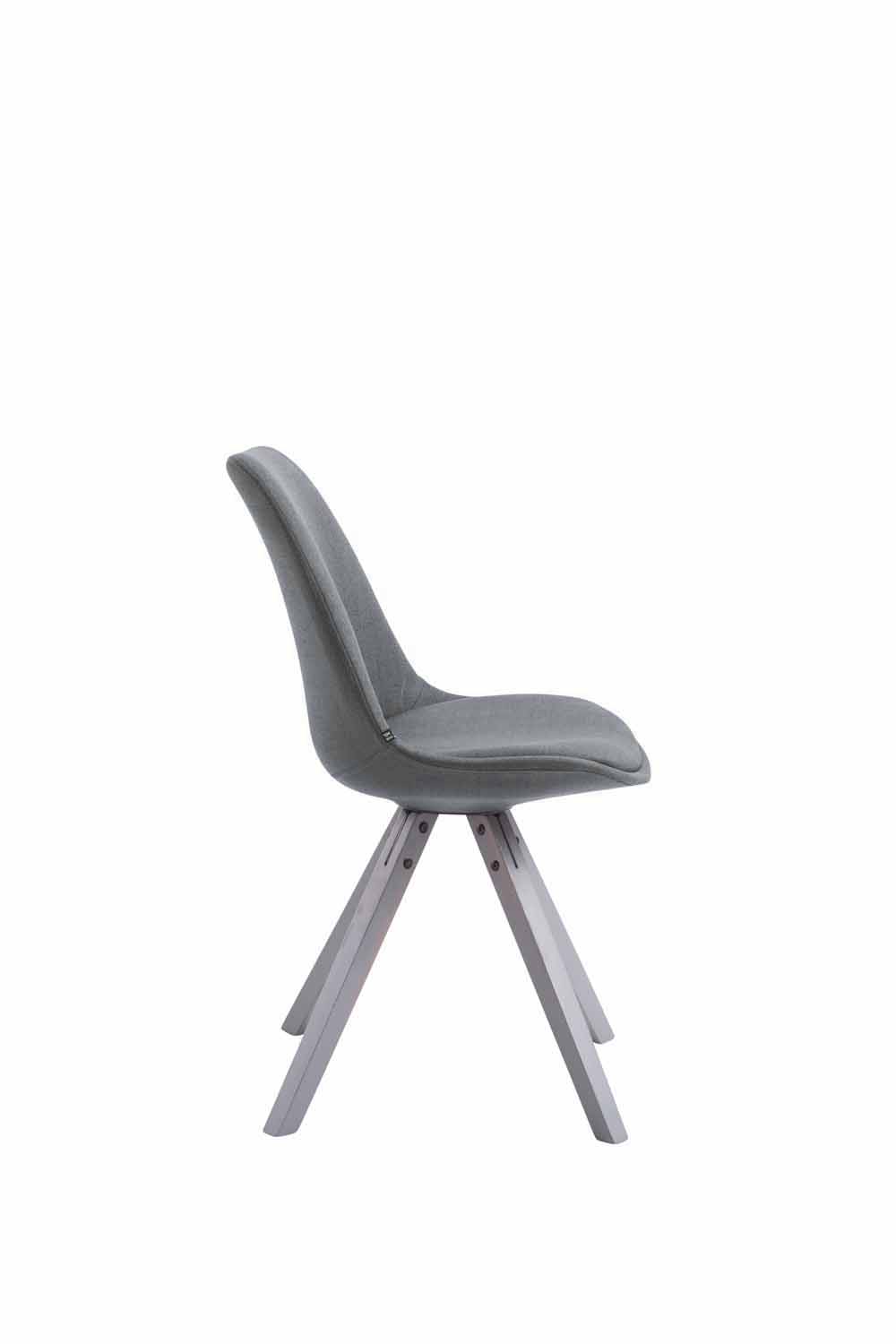 Chaise Toulouse tissu piétement en forme carrée