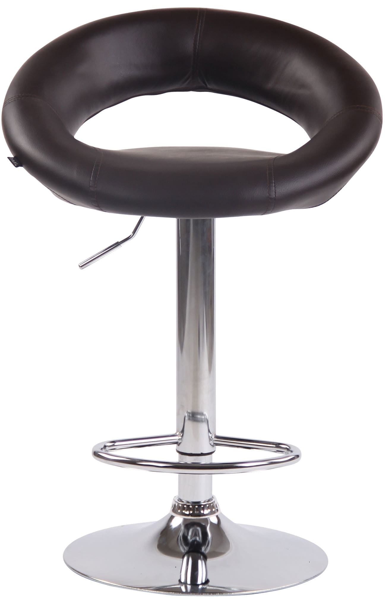 Lot de 2 Tabourets de bar Olinda en similicuir hauteur réglable et siège pivotant