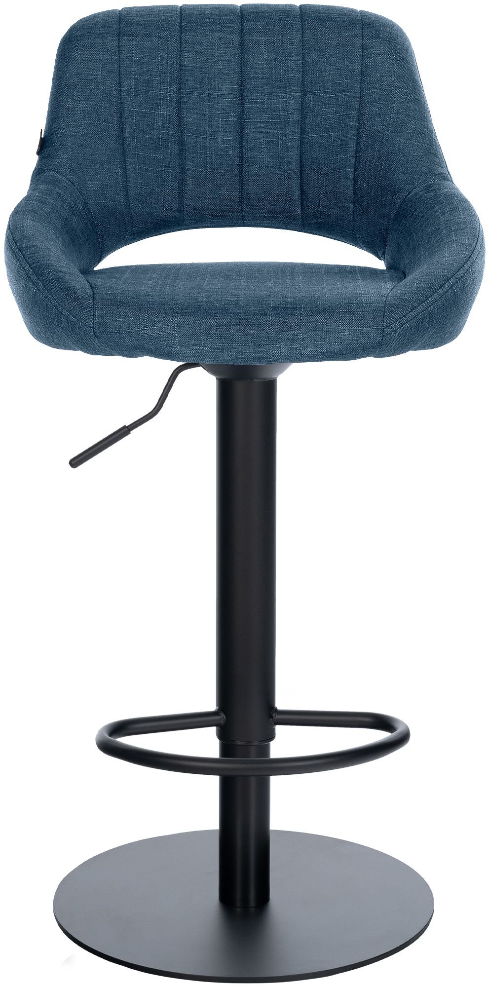 Tabouret de bar Milet noir avec pied extra lourd