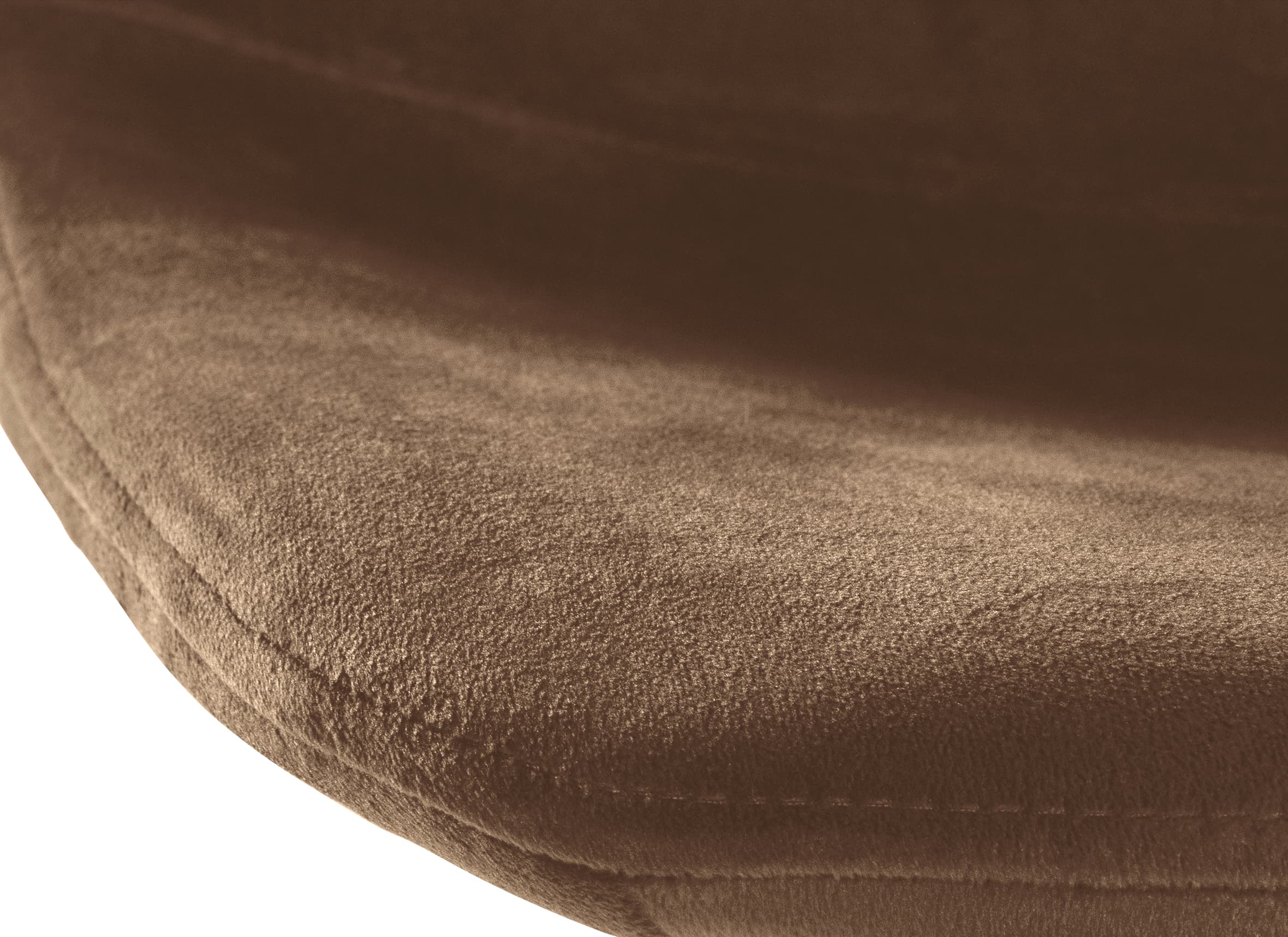 Tabouret de bar Divo en Velours Pied trompette en Métal