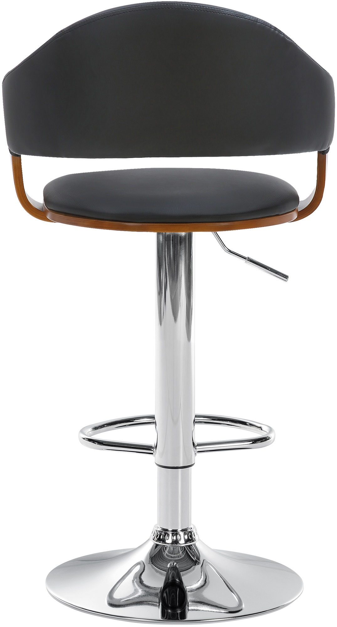 Tabouret de bar Nilse avec Coque en bois assise en similicuir