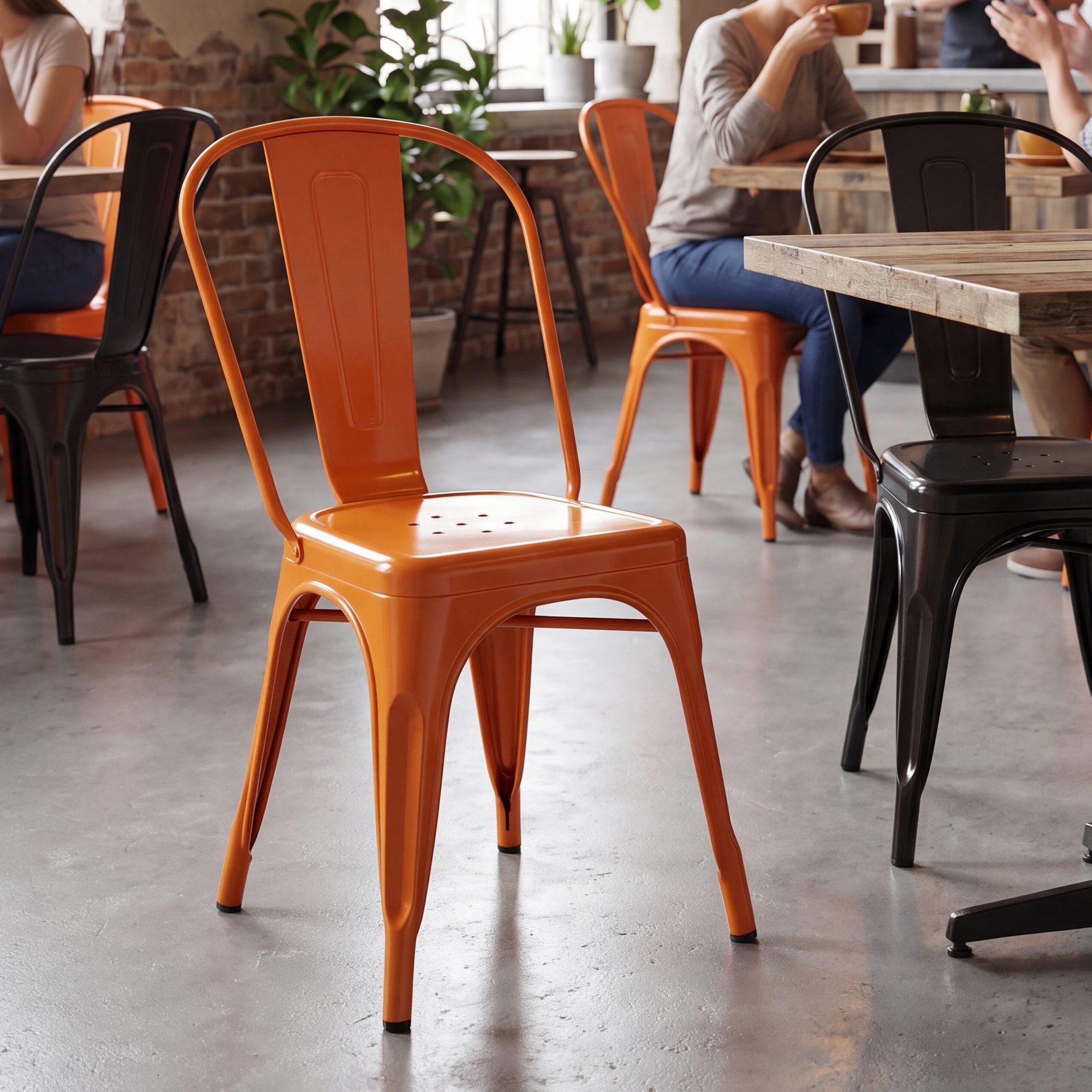 Lot de 4 chaises empilables Benedikt