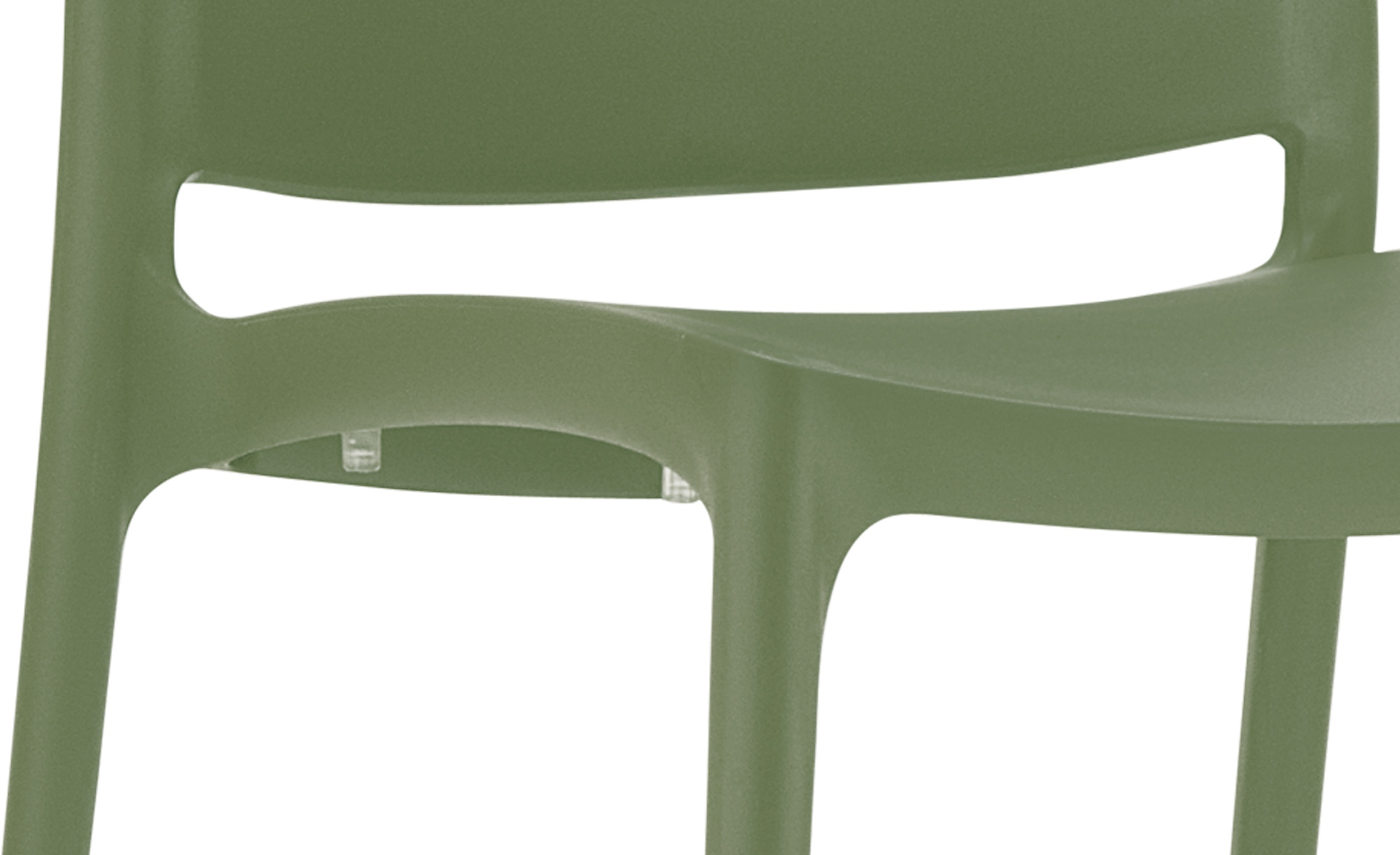 Lot de 2 chaises de jardin empilables Maya en plastique