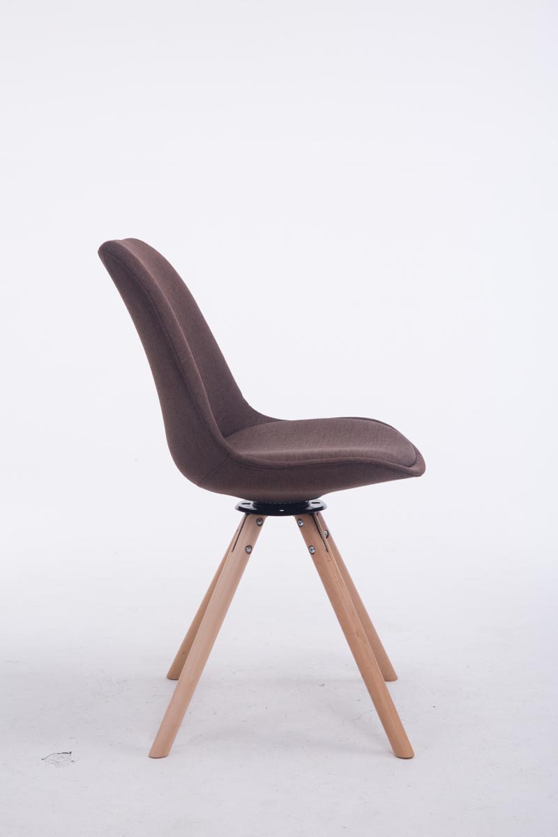 Chaise de salle à manger Troyes Pivotante Tissu Pieds Rond
