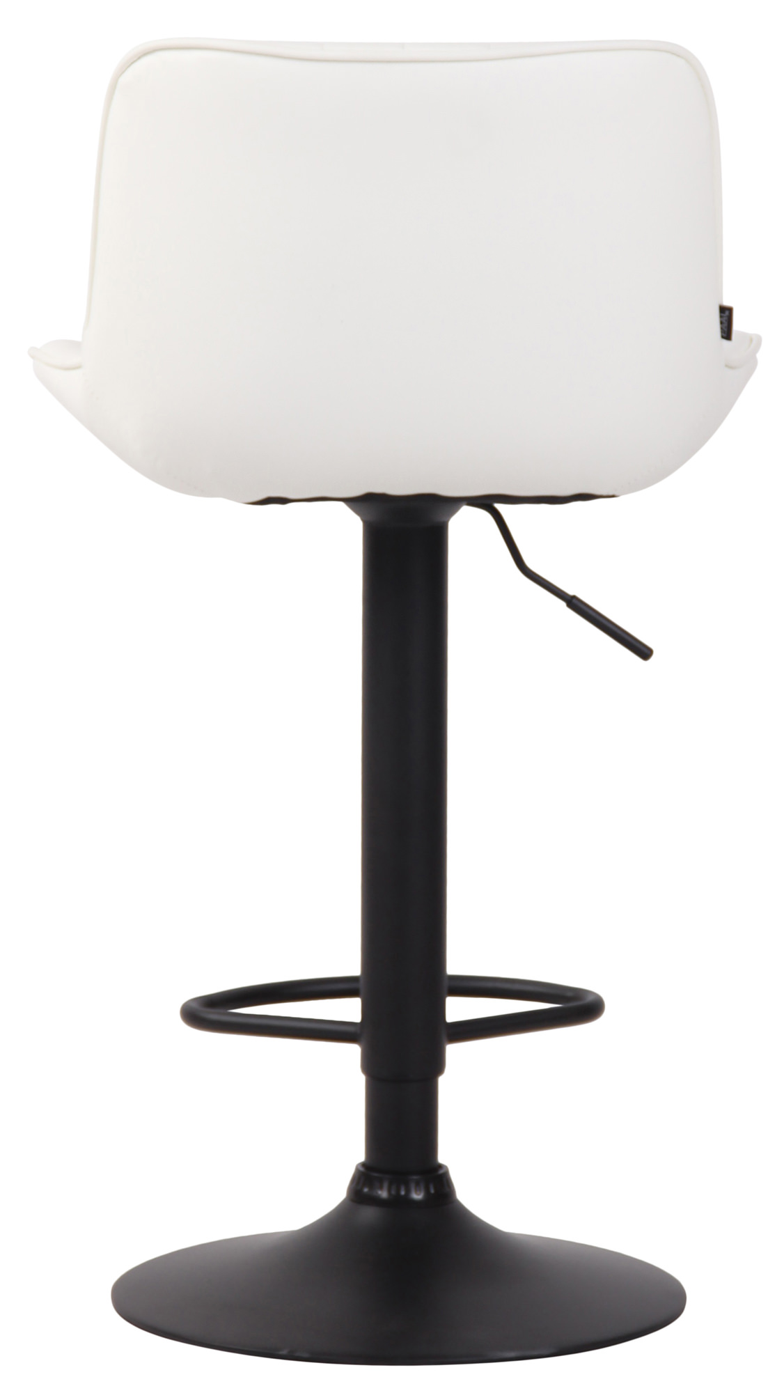 Tabouret de bar Lentini en Similicuir avec Piètement trompette en Métal