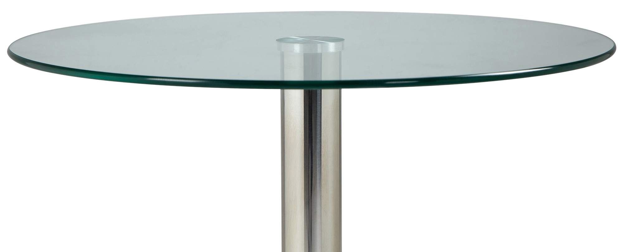 Table ronde en verre 70 cm de hauteur