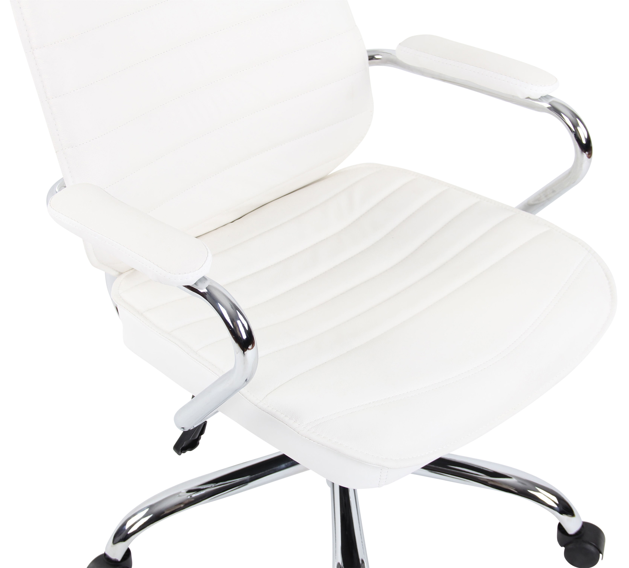 Fauteuil de bureau  Rako en véritable cuir ajustable et pivotant