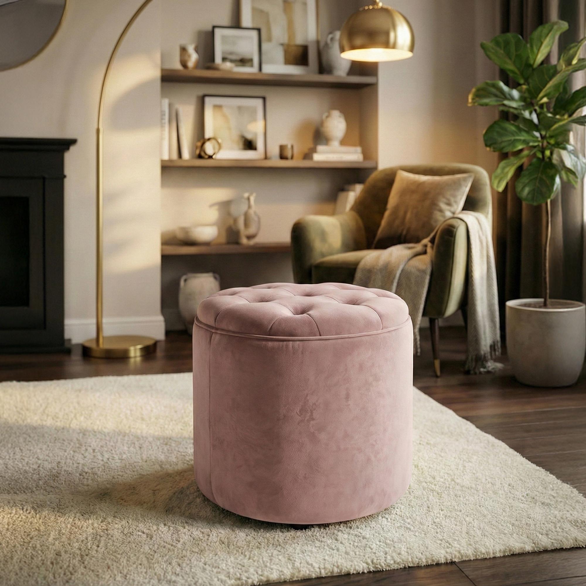 Tabouret Pantin en velours