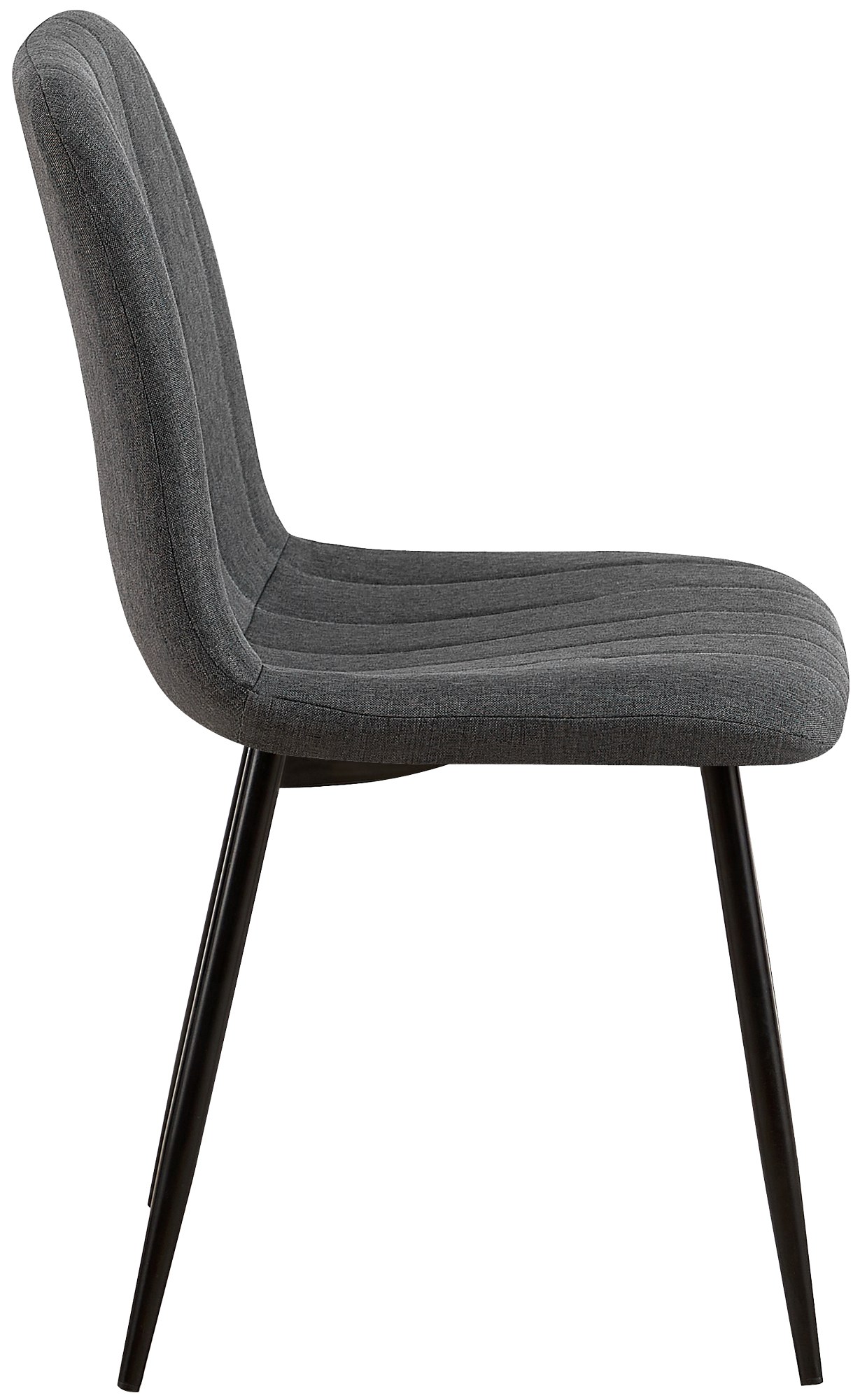 Chaise de salle à manger Dijon avec Piètement en métal noir