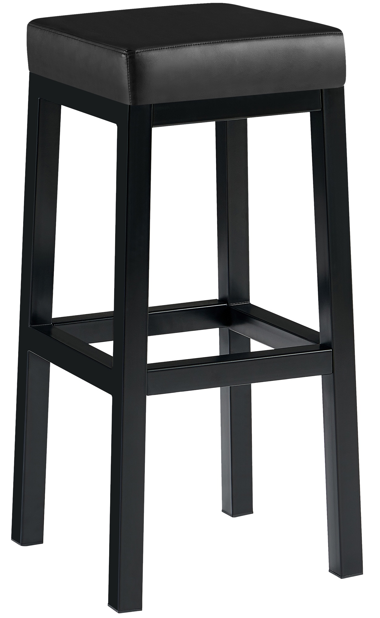 Tabouret de bar Taylor hauteur d'assise 83 cm piètement métal noir