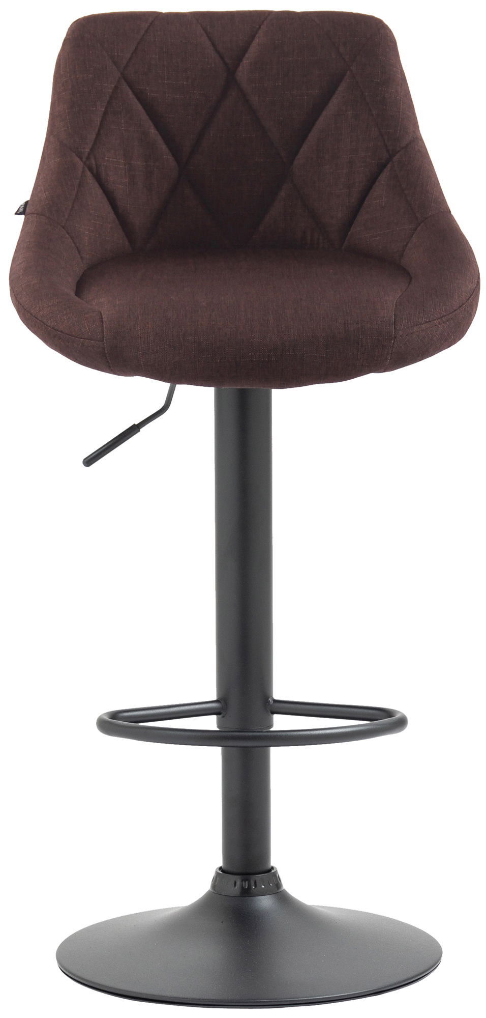 Tabouret de bar Lazio en Tissu Hauteur réglable siège pivotant
