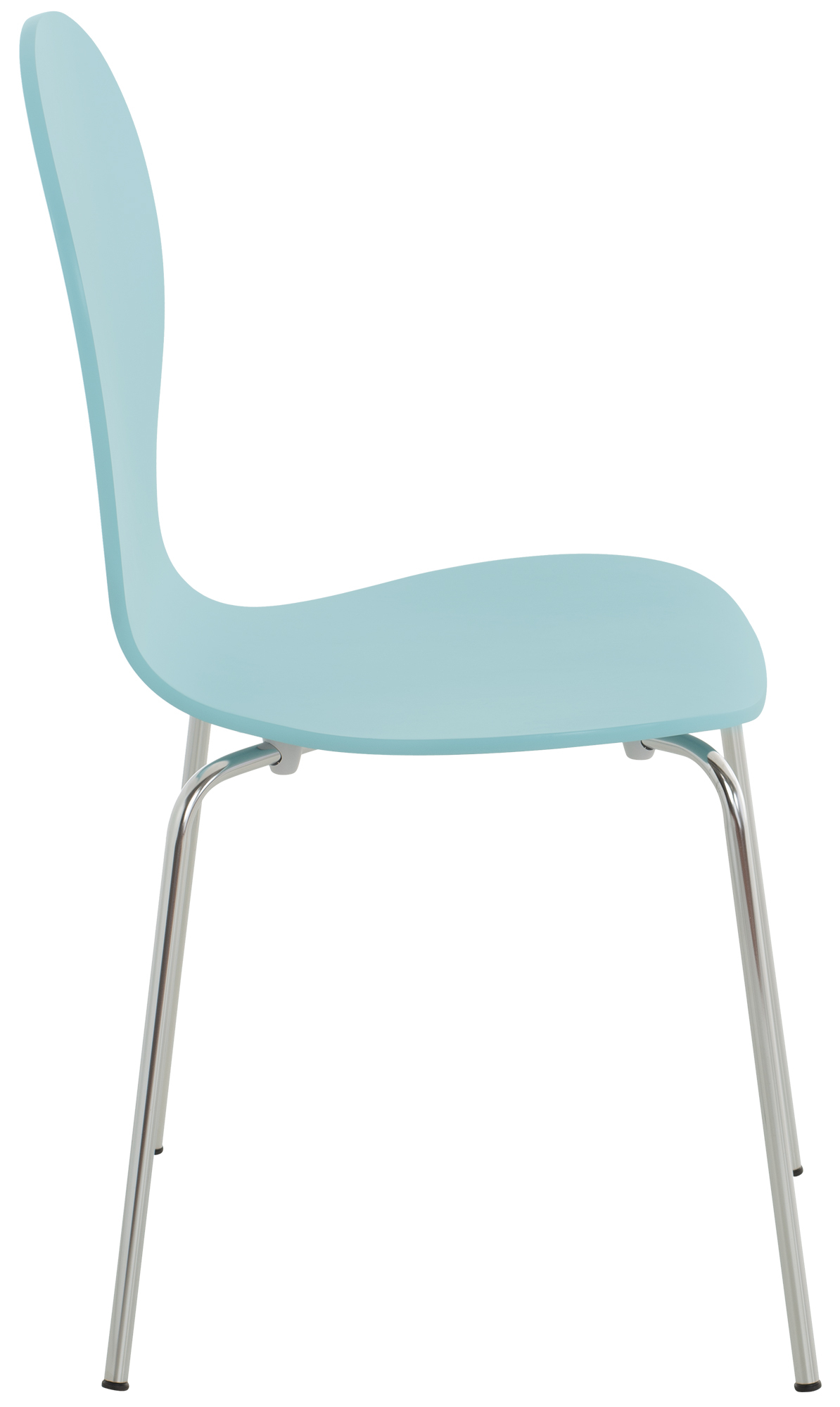 Lot de 2 chaises empilables en bois Diego Bleu clair