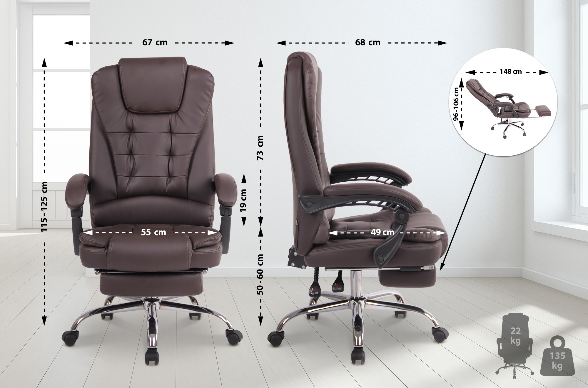 Chaise de bureau Oxygen