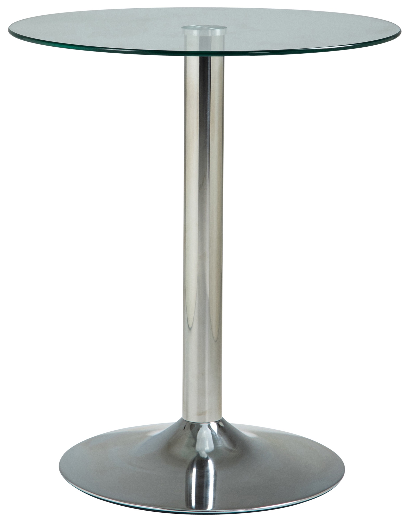 Table ronde en verre 70 cm de hauteur
