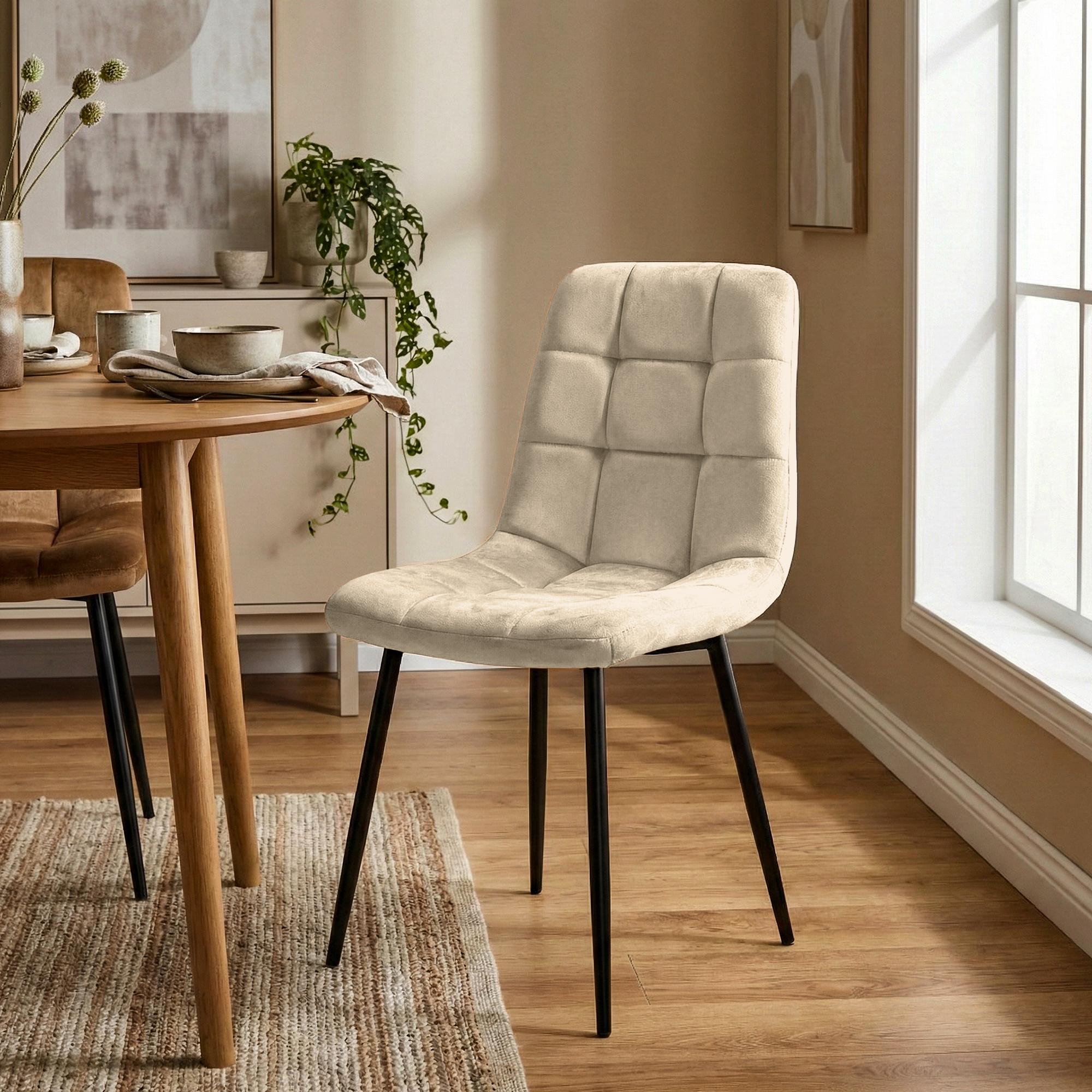 Lot de 4 chaises de salle a manger Antibes