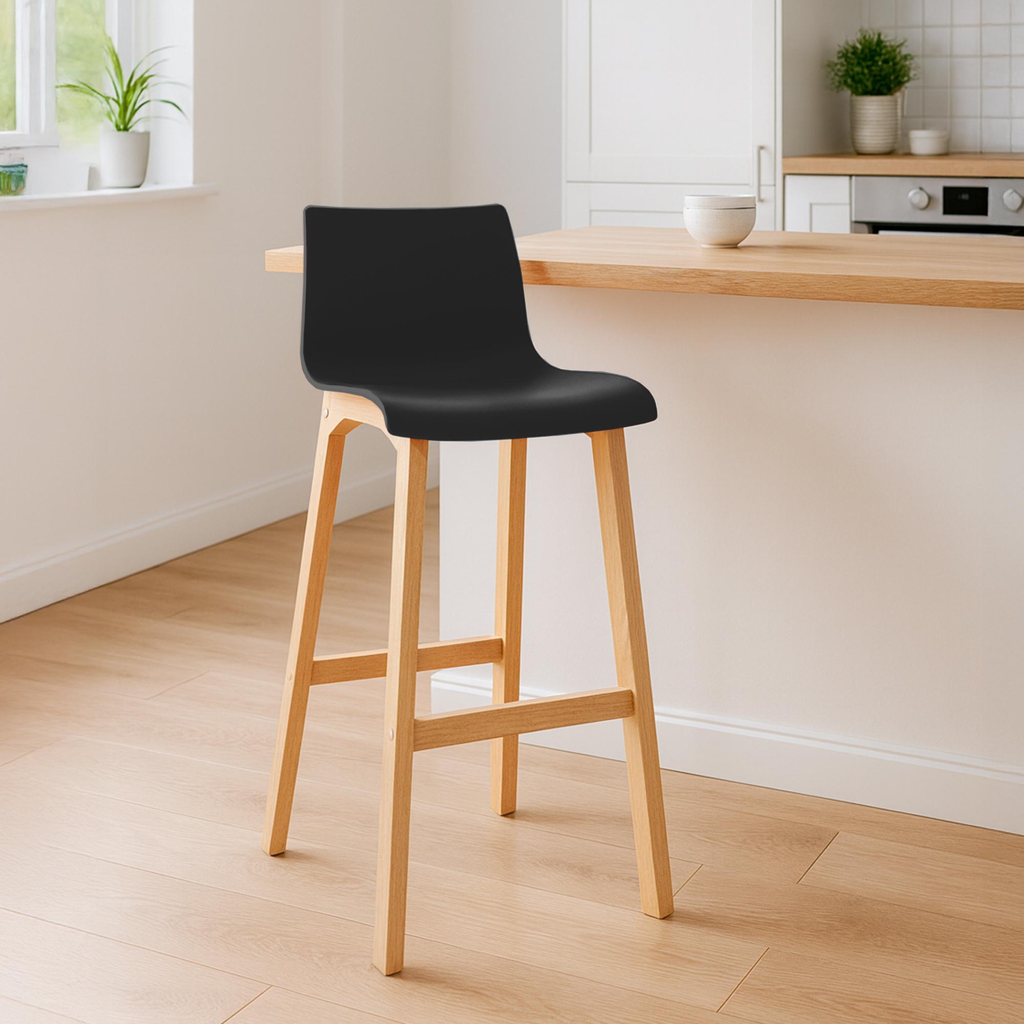 Tabouret de Bar Hover Pieds en Plastique Natura
