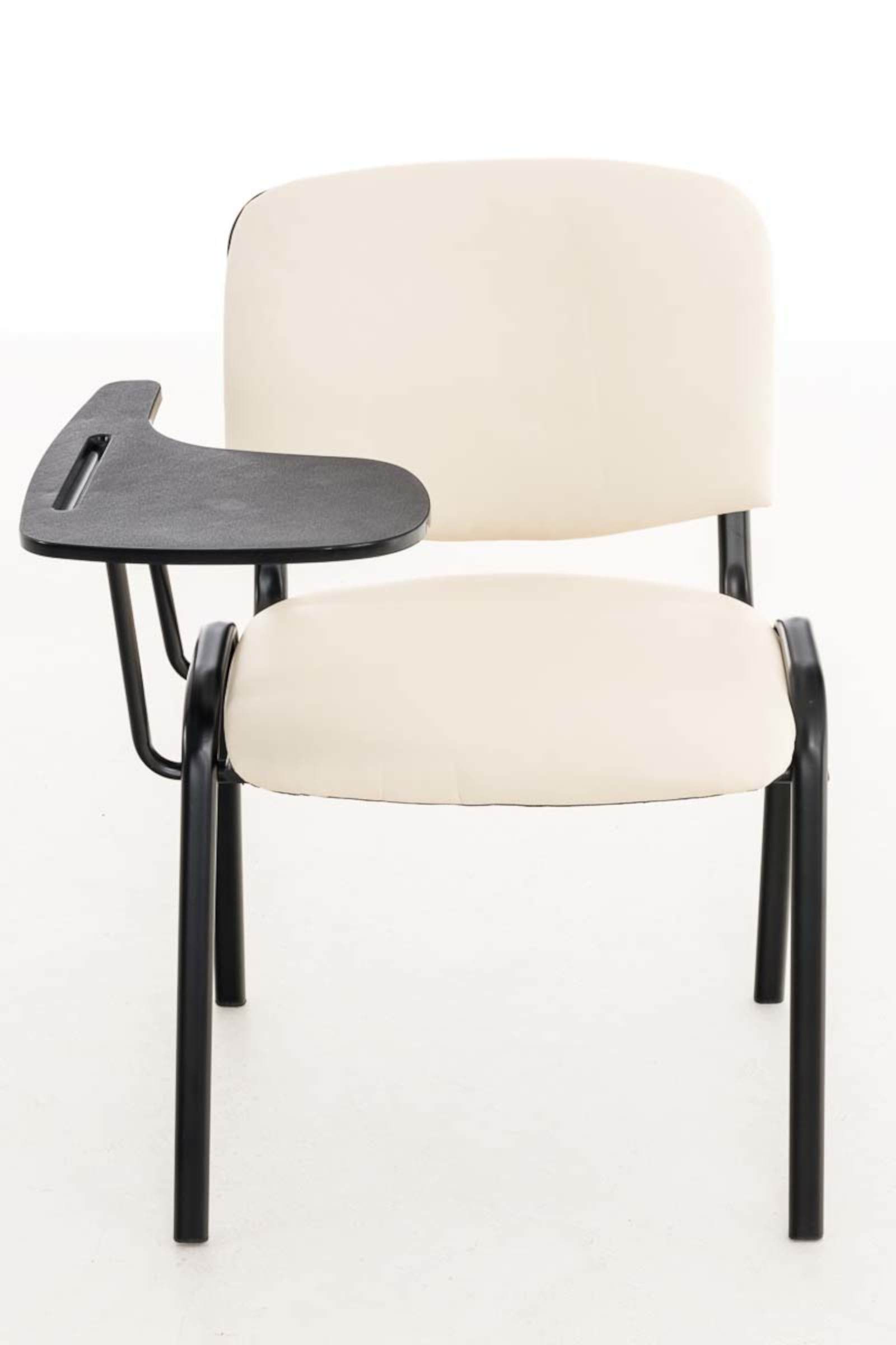 Lot de 4 Chaises Ken en similicuir avec tablette rabattable