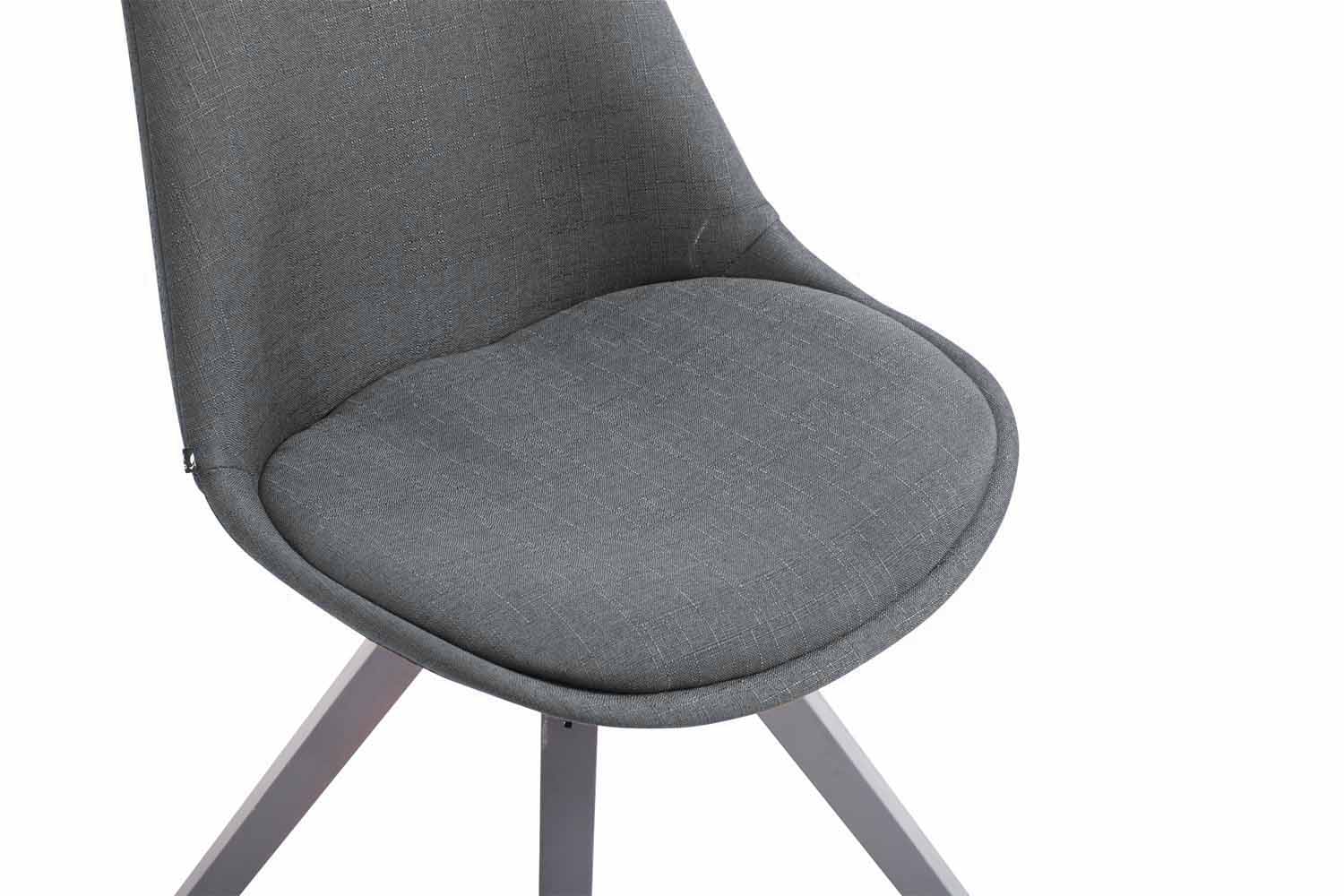 Chaise Toulouse tissu piétement en forme carrée