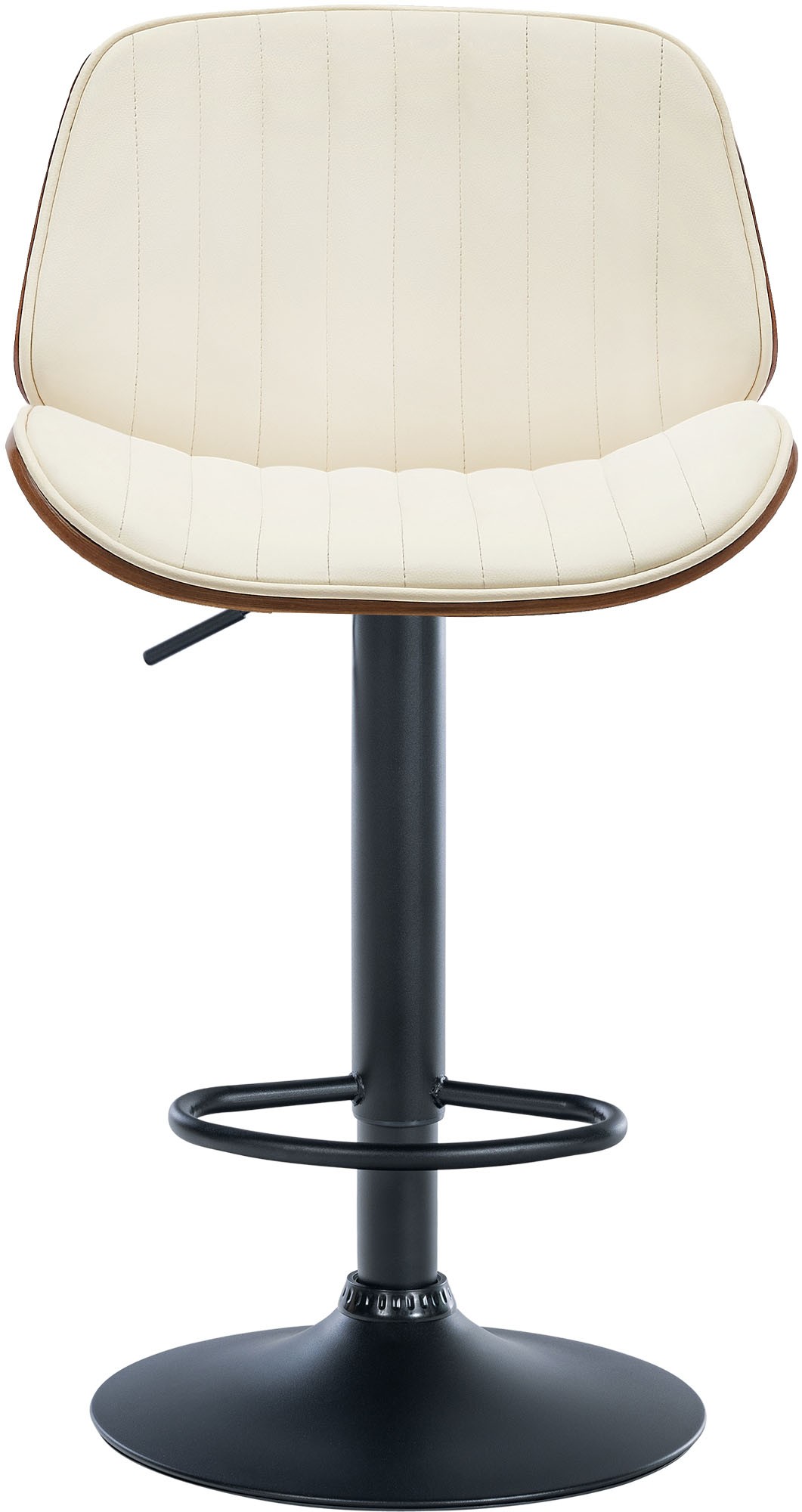 Tabouret de bar Nova avec Coque en bois assise en similicuir