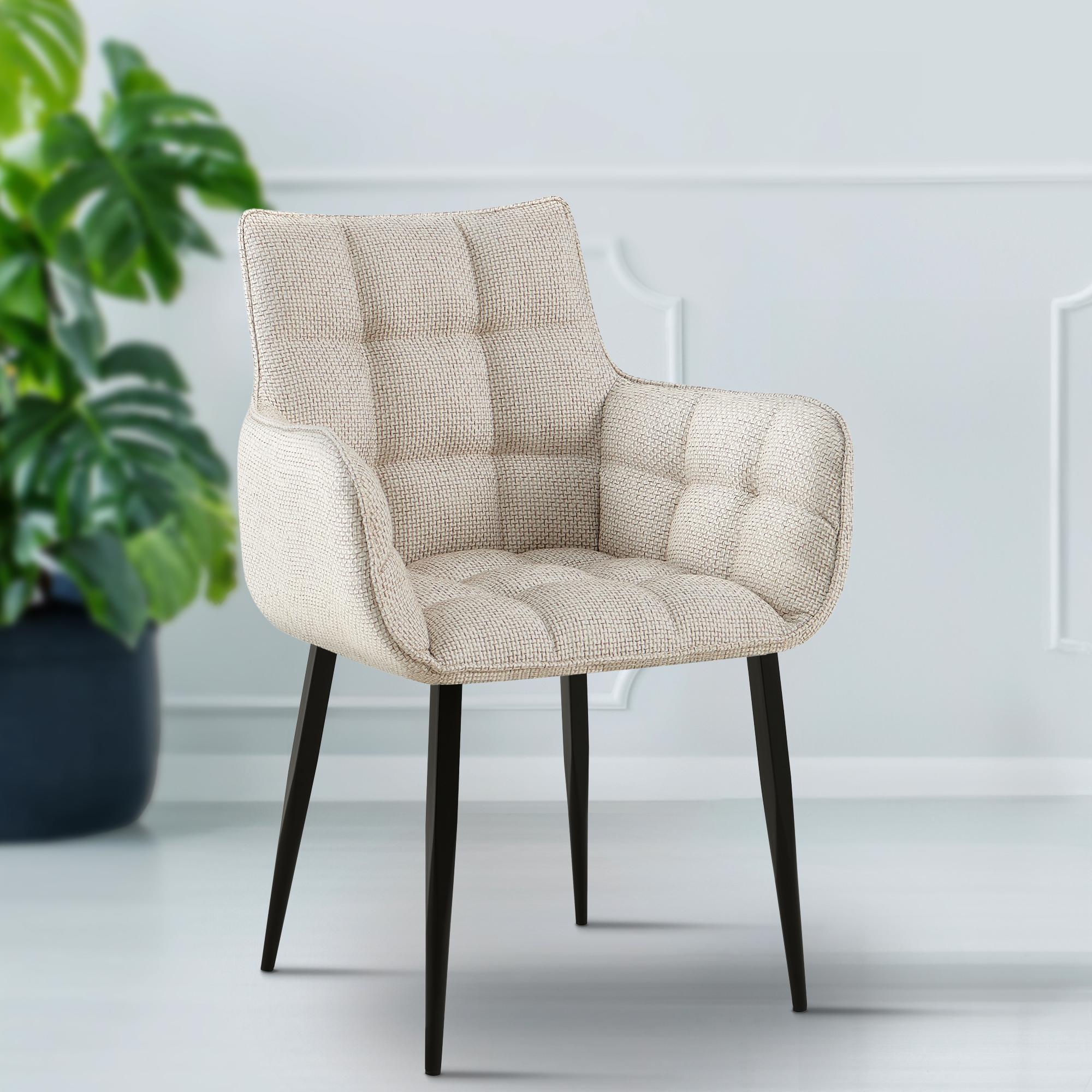 Chaise de salle à manger Tirana Tissu