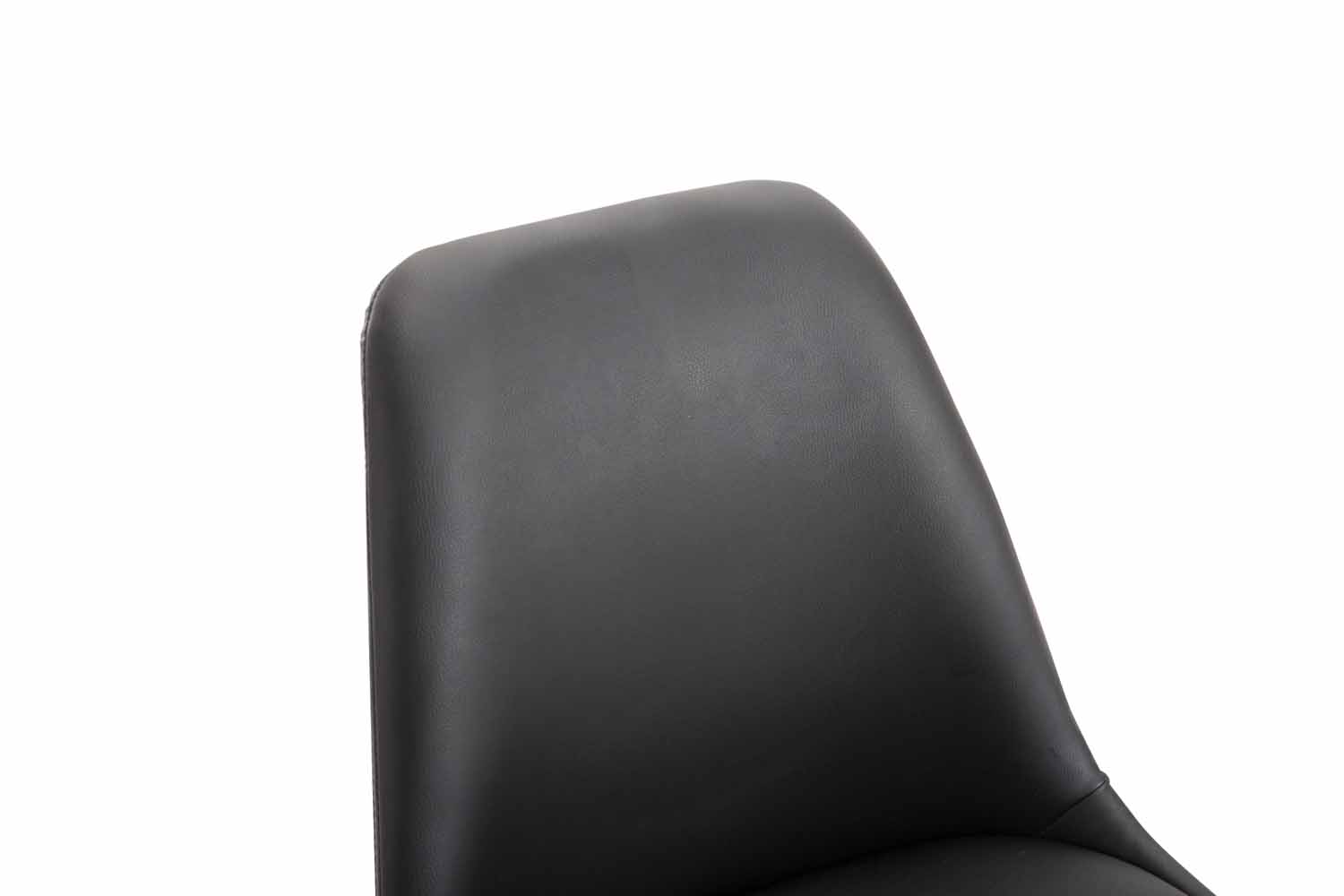 Chaise de salle à manger Maverick en similicuir avec pied trompette