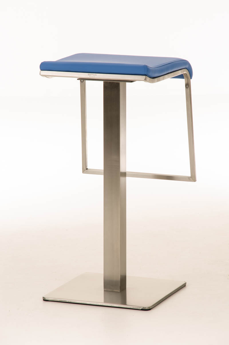 Tabouret de bar Lameng E78 en Similicuir pied en métal
