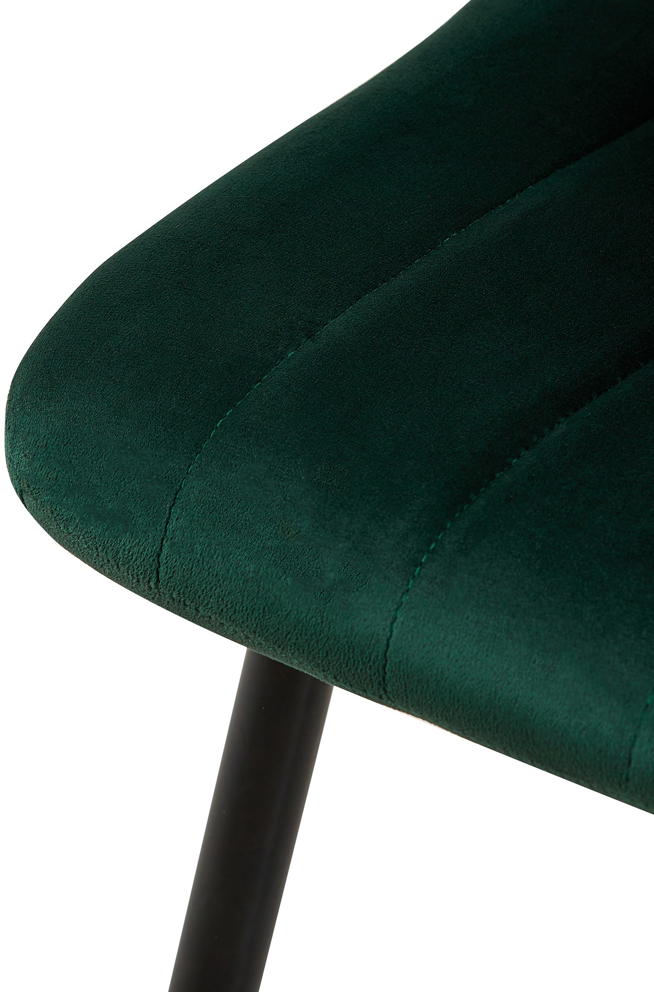 Lot de 4 Chaises de salle à manger Dijon avec Piètement en métal noir