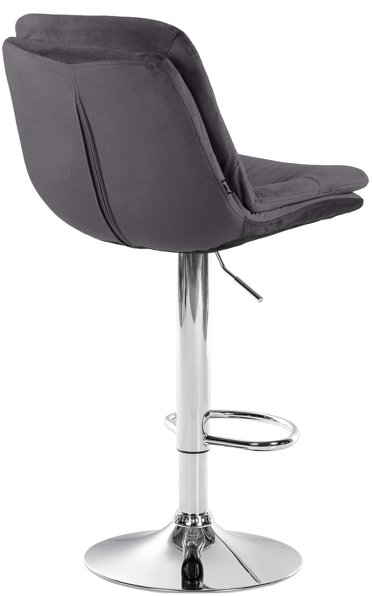 Tabouret de bar Laurel velours