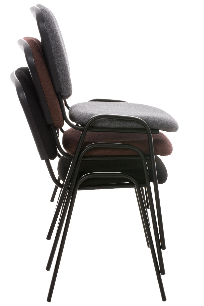 Lot de 12 chaises empilables Ken en tissu