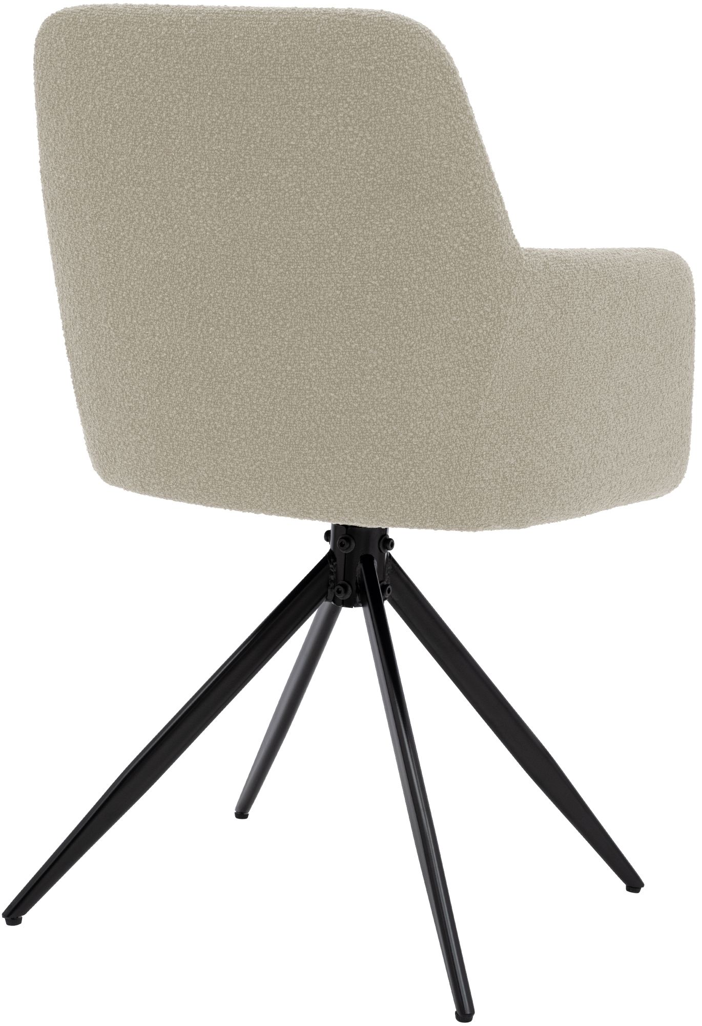 Chaise de salle à manger Olema en tissu bouclette