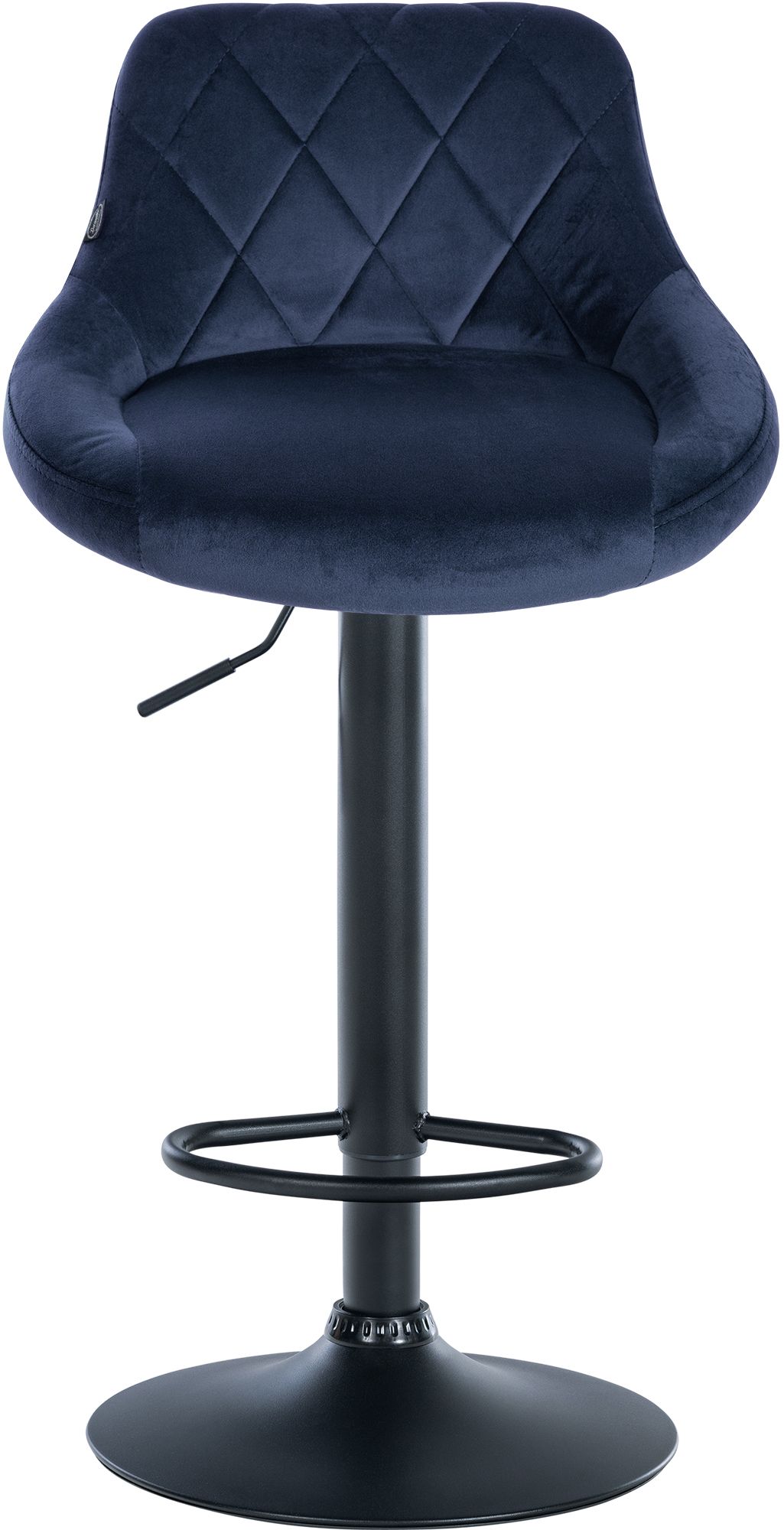 Lot de 2 tabourets de bar Lazio velours