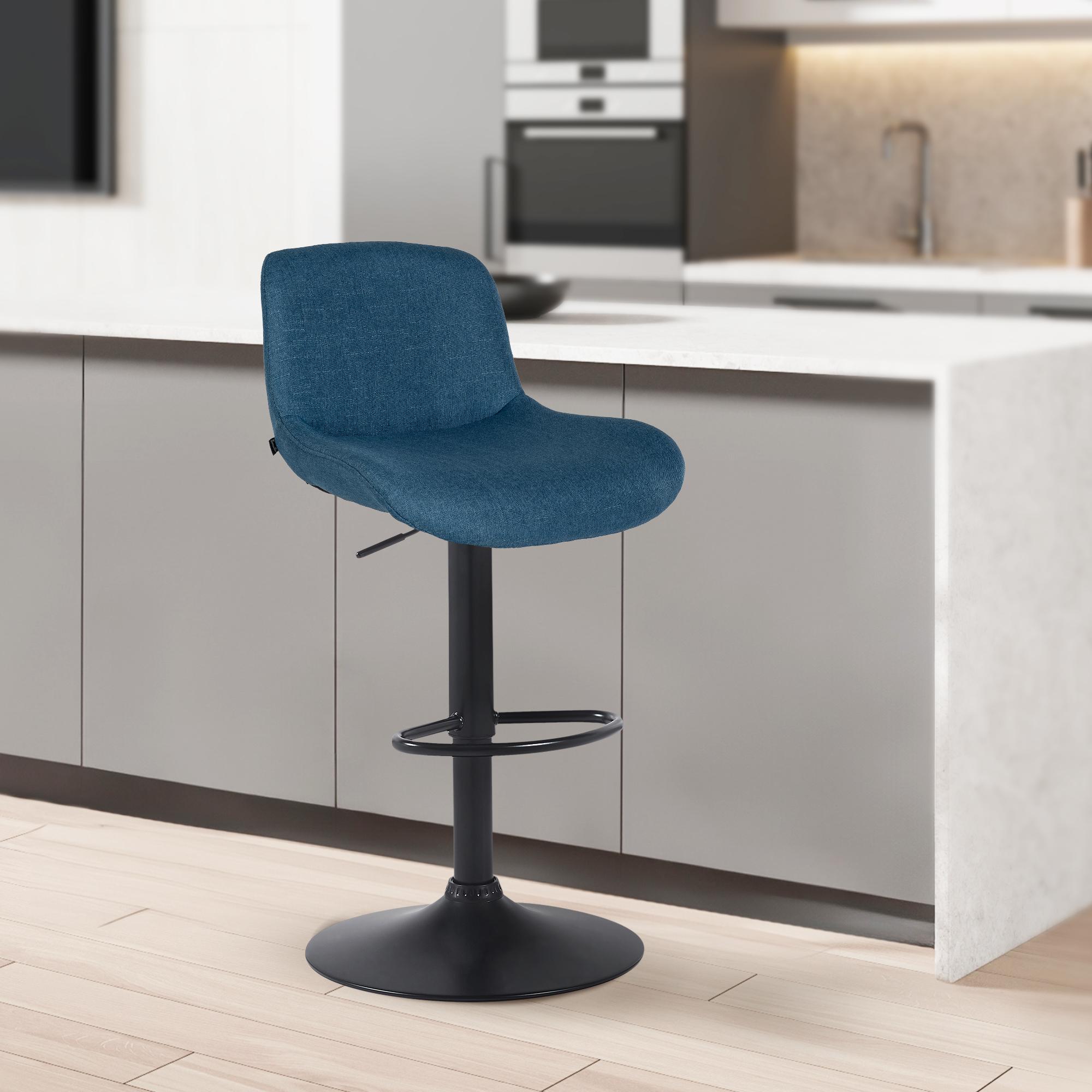 Lot de 2 tabourets de bar Solon noir